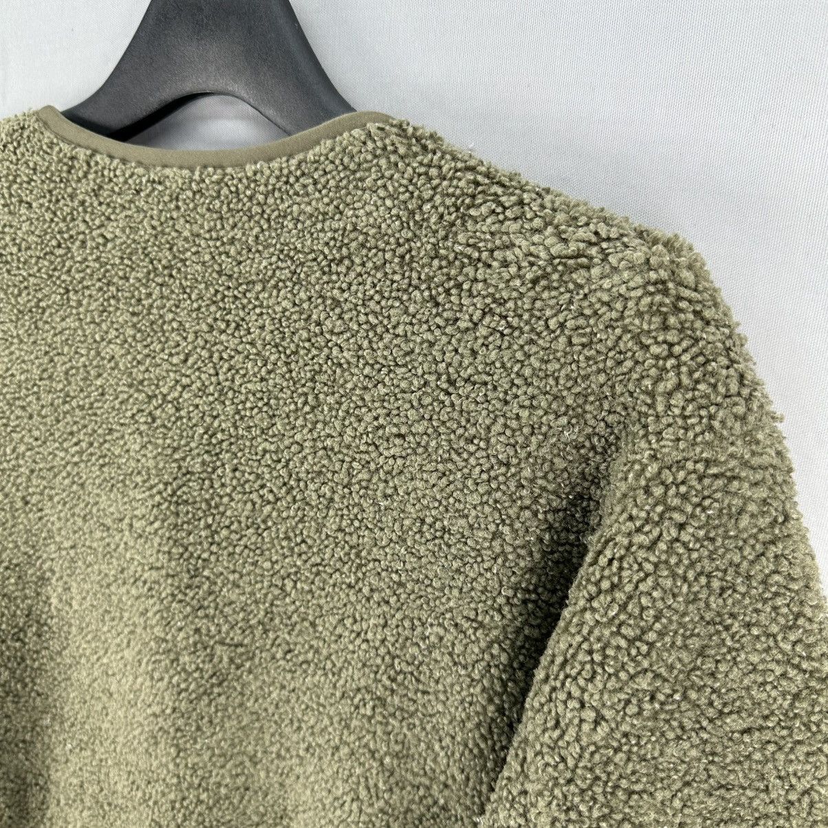 Japanese Brand × Uniqlo Uniqlo Deep Pile Fleece Sherpa Olive Green Cardigan Size M / US 6-8 / IT 42-44 - 5 Thumbnail