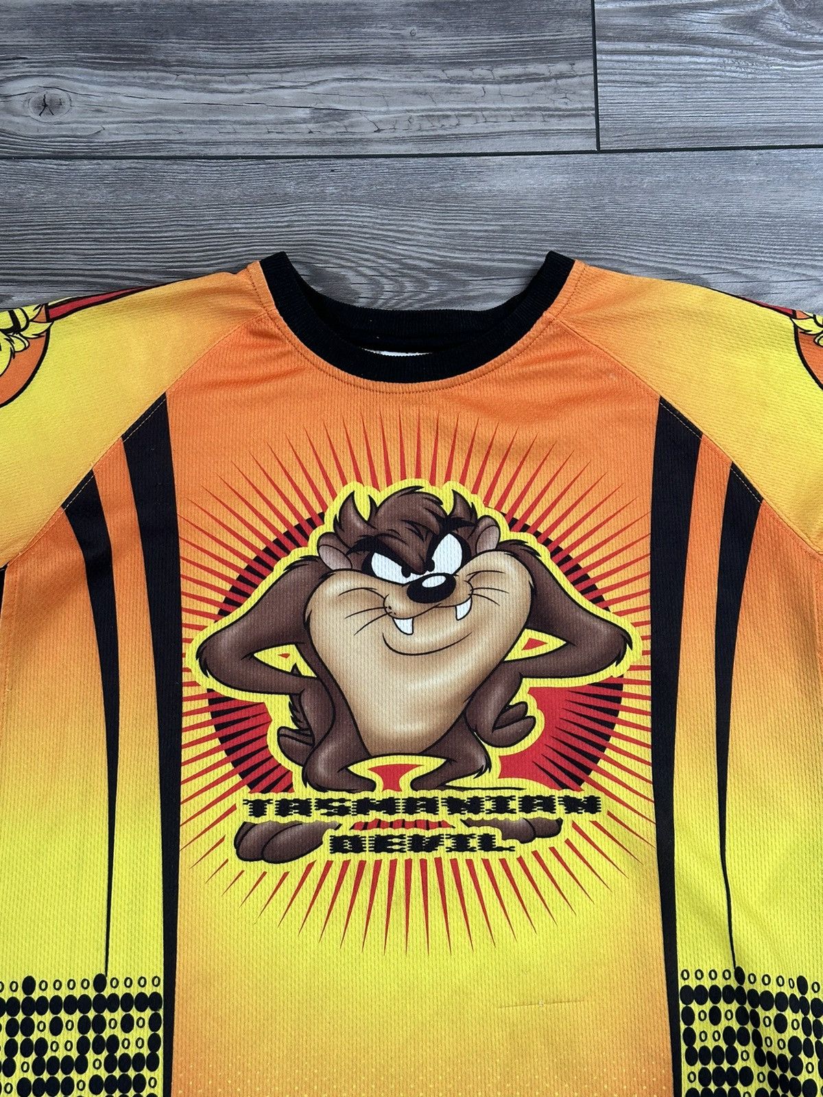 Vintage × Warner Bros Y2K Looney Tunes Taz Jersey Size US M / EU 48-50 / 2 - 3 Thumbnail