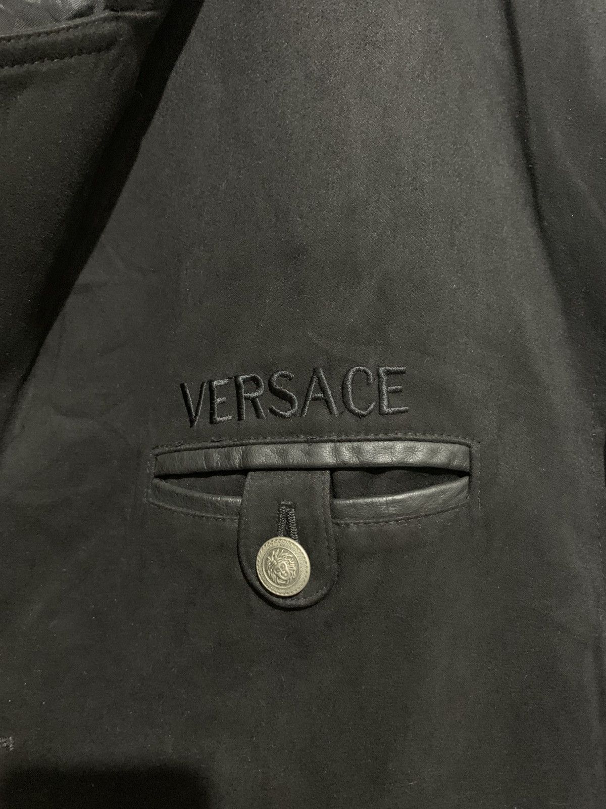 Versace Suits Blazer Gianni versace Black Wool Canvas XL Original Size 40R - 3 Thumbnail