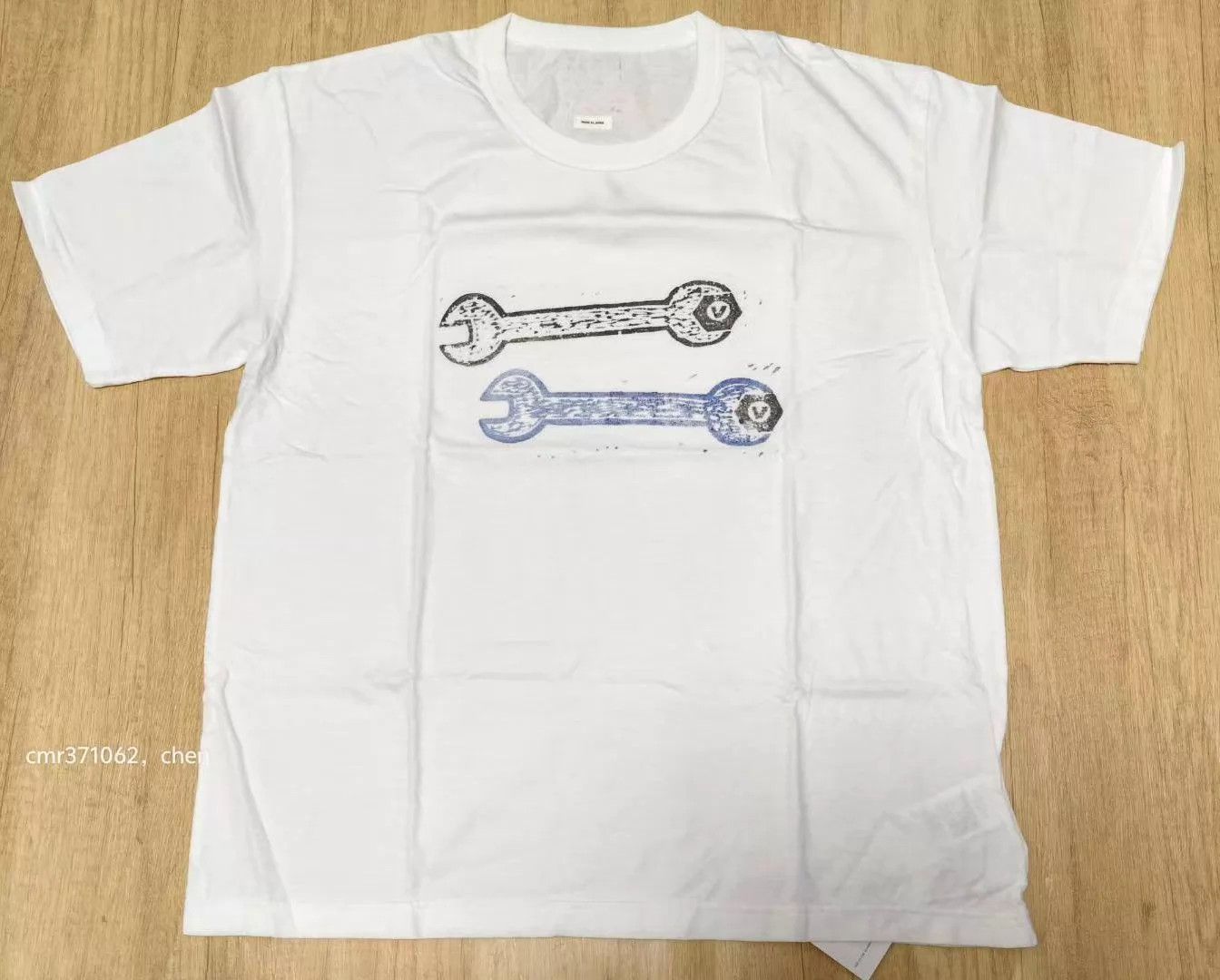 Visvim visvim 19ss jumbo tee vv spanner white 4 spanner print Size US XL / EU 56 / 4 - 1 Thumbnail