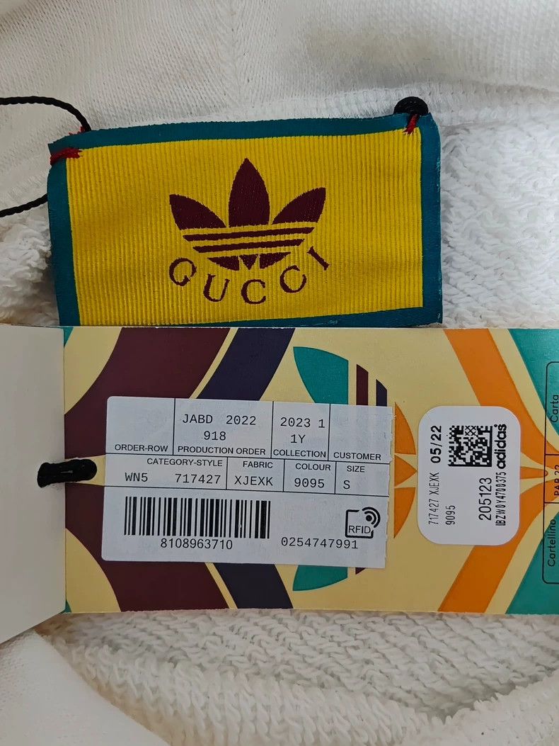 Gucci GucciAdidas 23SS Logo Hooded Cotton Sweatshirt 2503-Nextarr Size US S / EU 44-46 / 1 - 4 Thumbnail