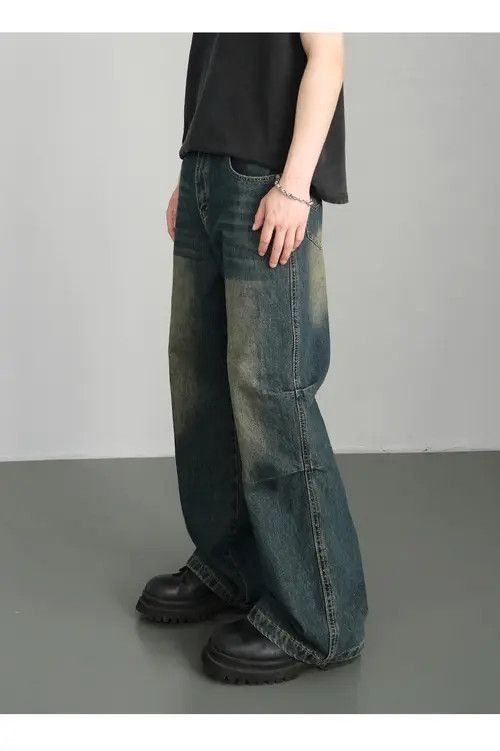 Japanese Brand × Jean Men's American retro distressed flared jeans y2k Size US 32 / EU 48 - 4 Thumbnail