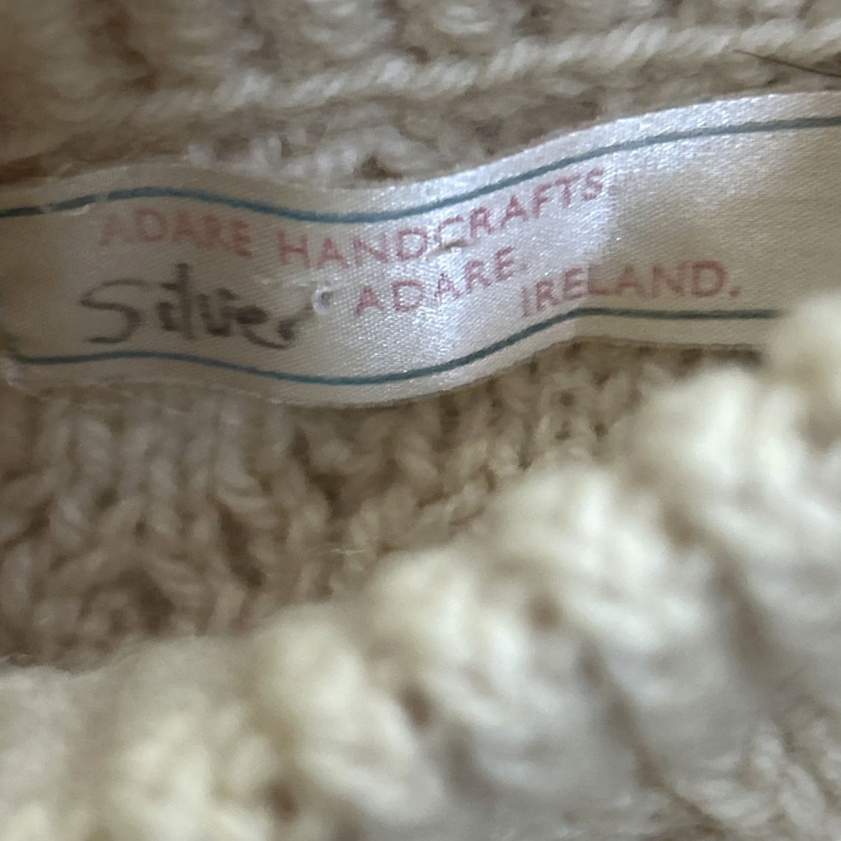 Vintage Vtg Adare Women's Sweater Small Ivory Cable-Knit Pullover Ireland Knit Handcrafted Petite Women Size S / US 4 / IT 40 - 4 Thumbnail