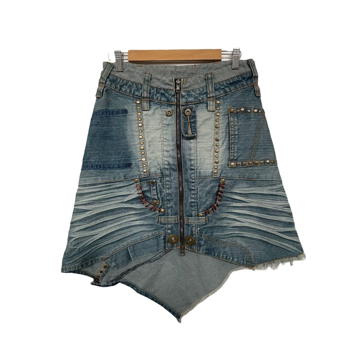 Japanese Brand × Vintage Japanese brand denim wrap skirt Size 28" / US 6 / IT 42 - 1 Thumbnail