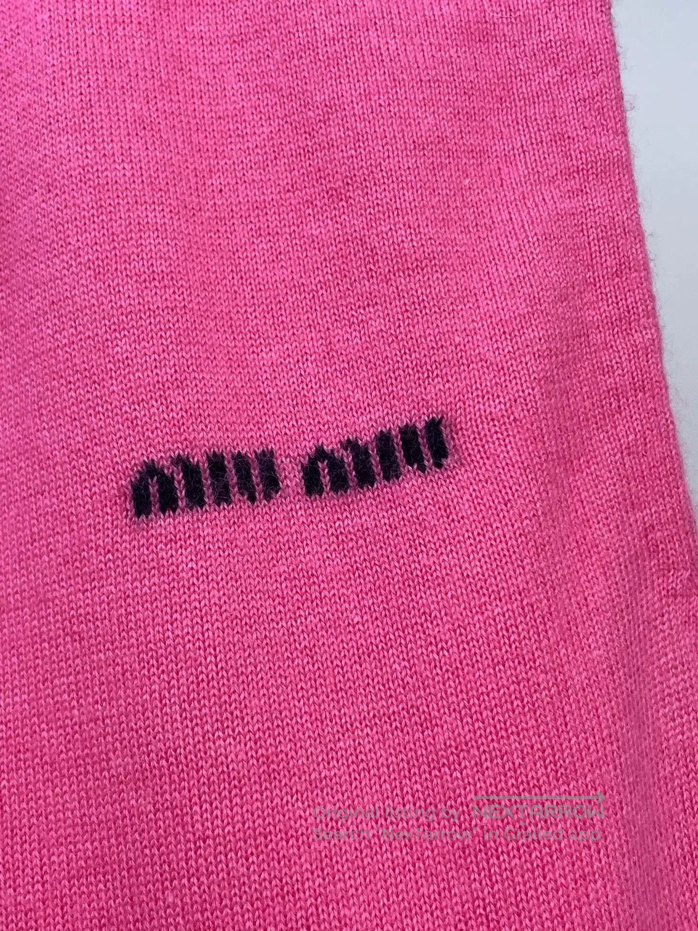 Miu Miu Miu Miu 2025 Letter Logo Knit Vest. Size XS / US 0-2 / IT 36-38 - 3 Thumbnail