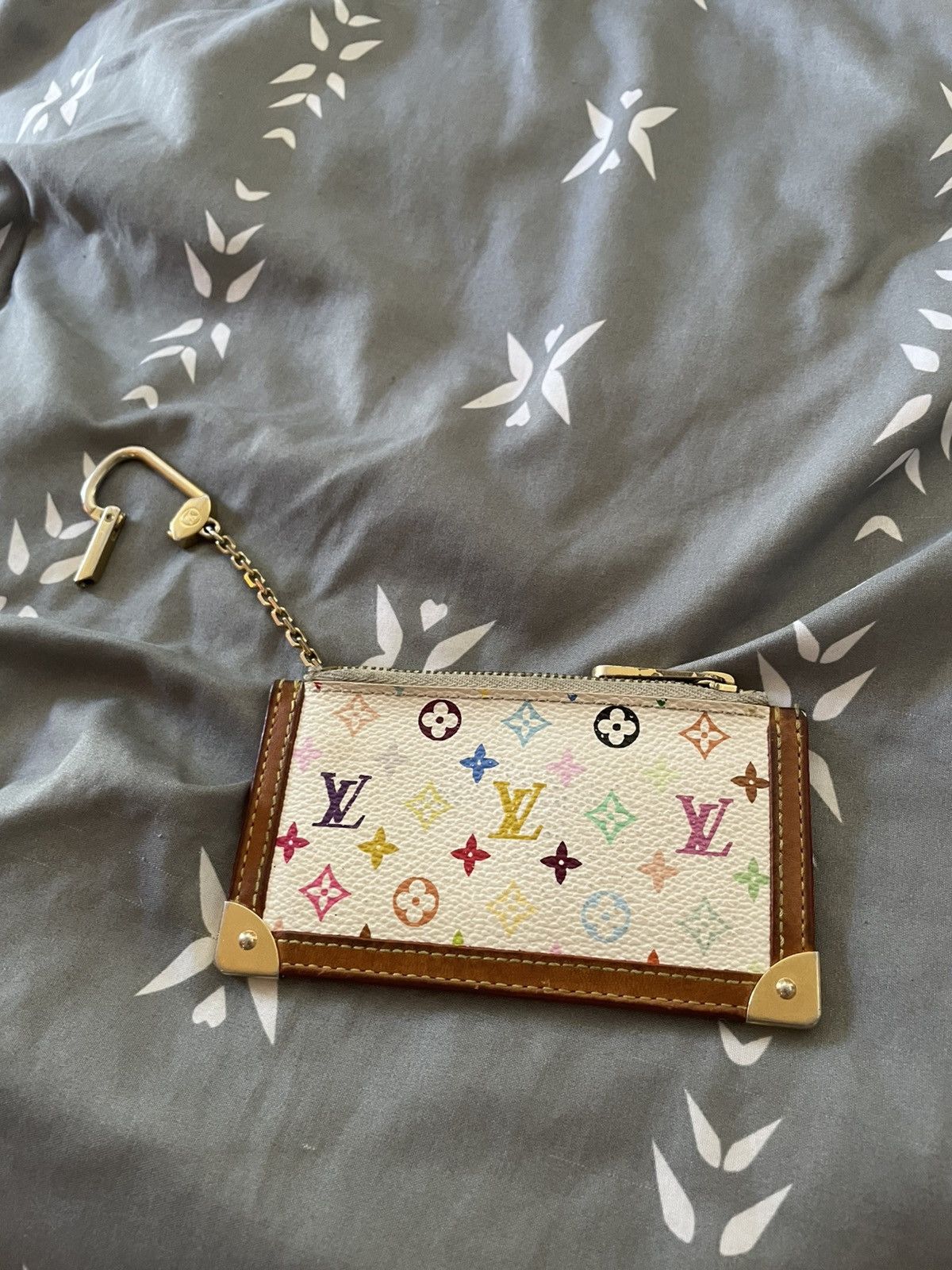 Louis Vuitton × Takashi Murakami Louis Vuitton Multicolor Monogram Key Pouch Wallet Size ONE SIZE - 2 Thumbnail