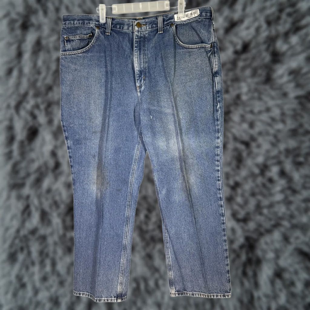 Carhartt VINTAGE Carhartt Jeans Mens 40x28 Blue Relaxed Fit Workwear Denim Pants 40x28 Mens Jeans Blue Carhartt Workwear Denim Jeans Mens Green? Size US 40 / EU 56 - 1 Thumbnail