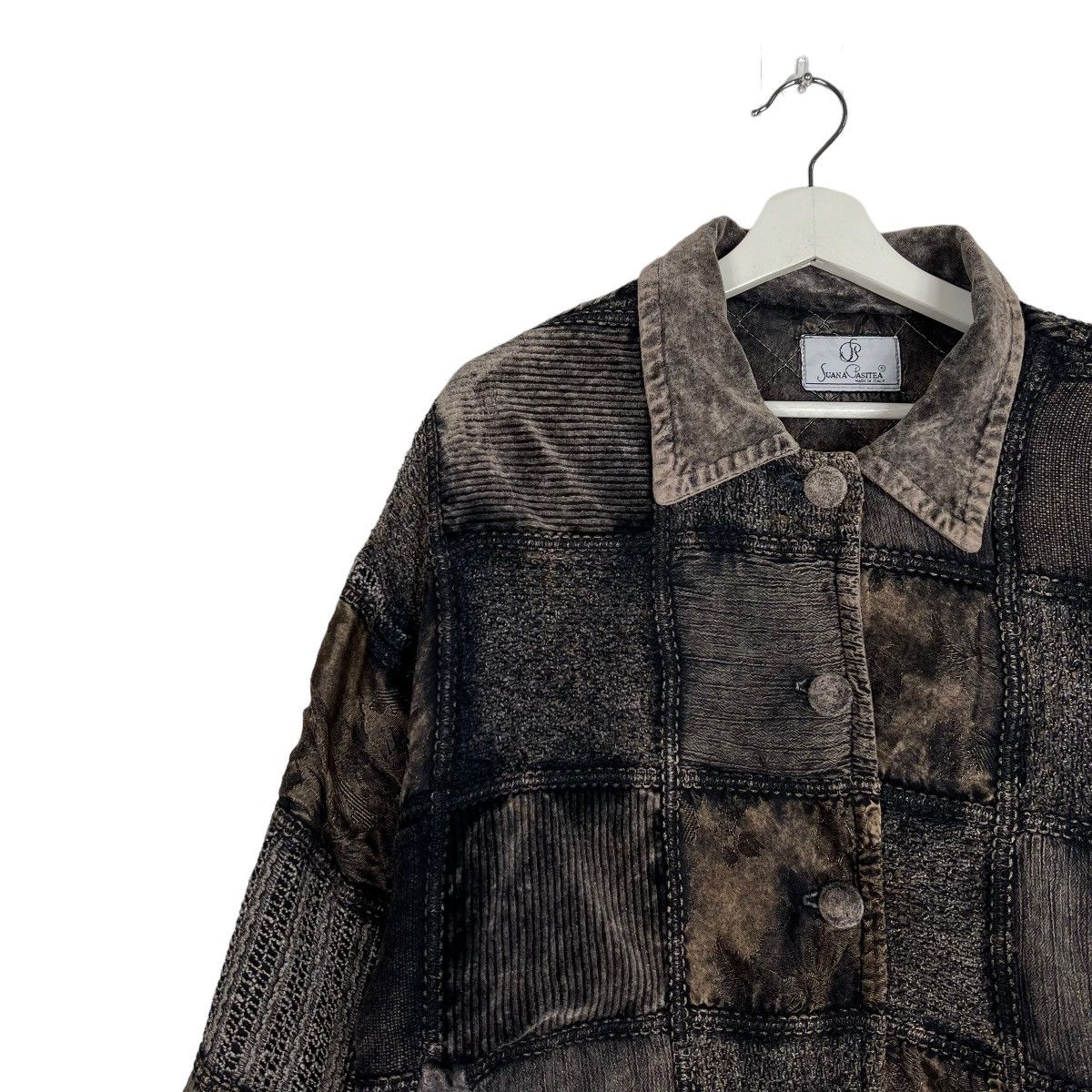 Italia Independent 🔥 RARE VINTAGE SUANA PASITEA PATCHWORK BROKEN JACKET Size US S / EU 44-46 / 1 - 7 Thumbnail