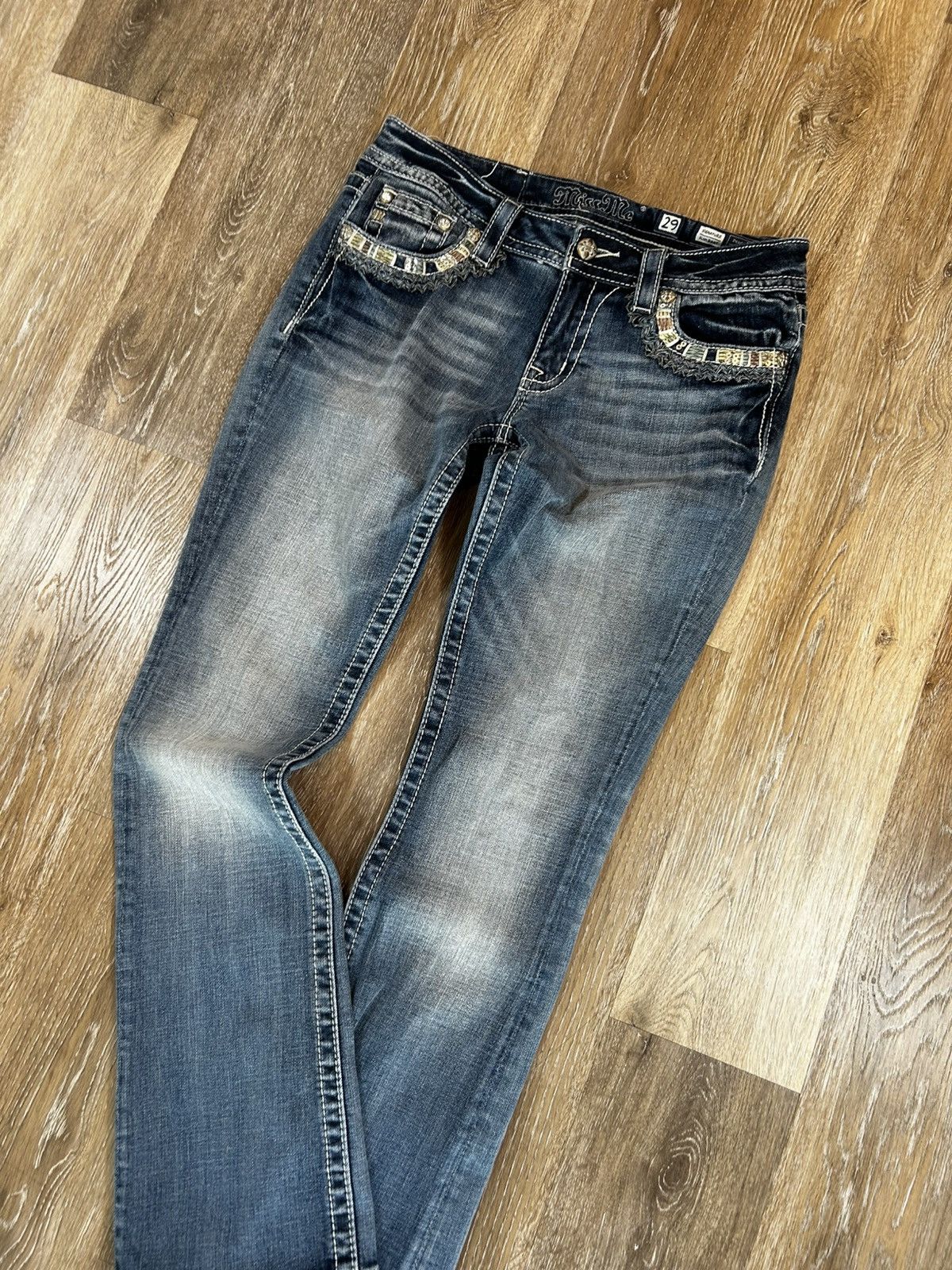 Miss Me Super sick woman’s Y2K miss me jeans Size 29" - 3 Thumbnail