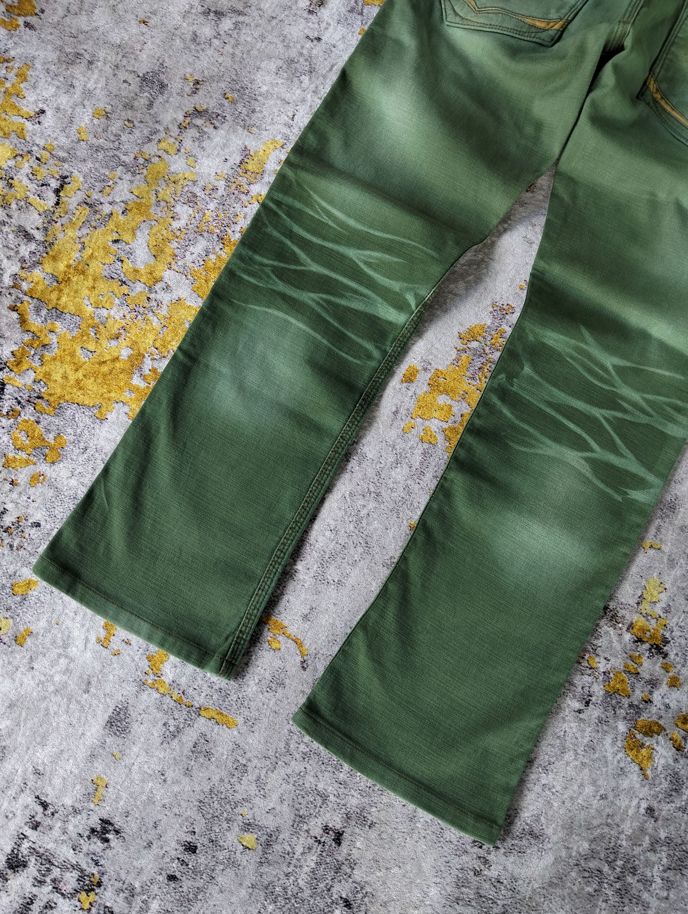 Nicole Club Nicole Club For Men Slim Green Whiskers Low Rise Jeans Size US 31 - 9 Thumbnail