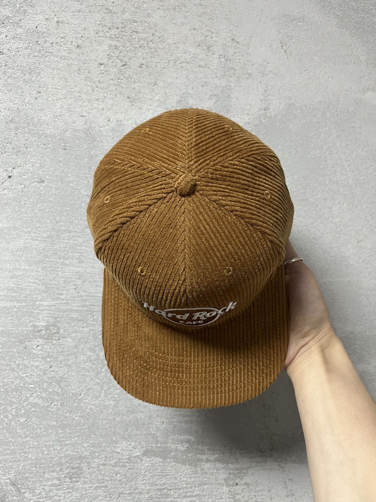 Hard Rock Cafe Rare Hard Rock Cafe Corduroy Cap Brown Glasgow Limited Size ONE SIZE - 4 Thumbnail