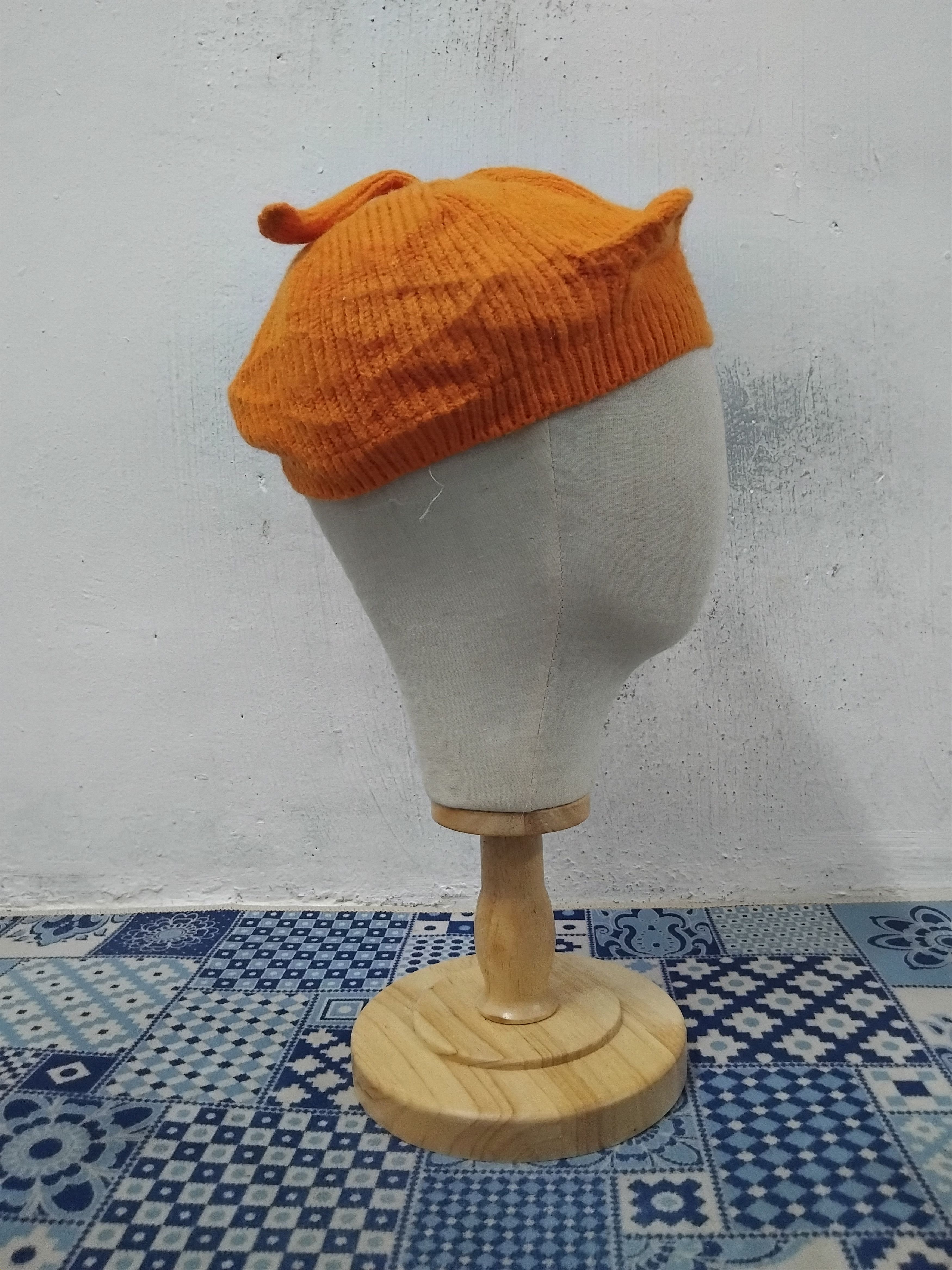 Other 💥Orange colour harajuku Japanese style hat Size ONE SIZE - 5 Thumbnail