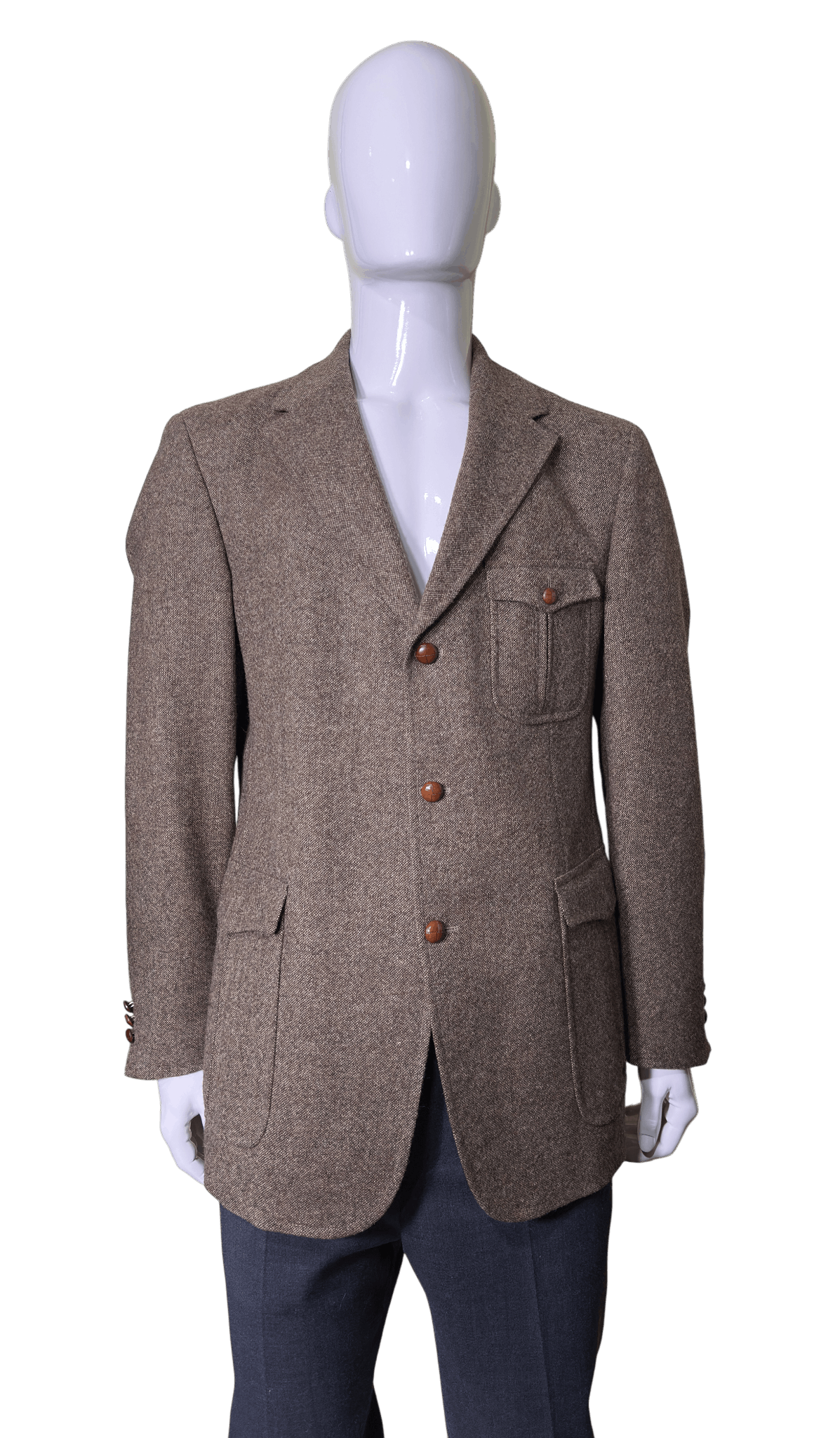 Burberry Brown wool blazer Size 52R - 1 Thumbnail