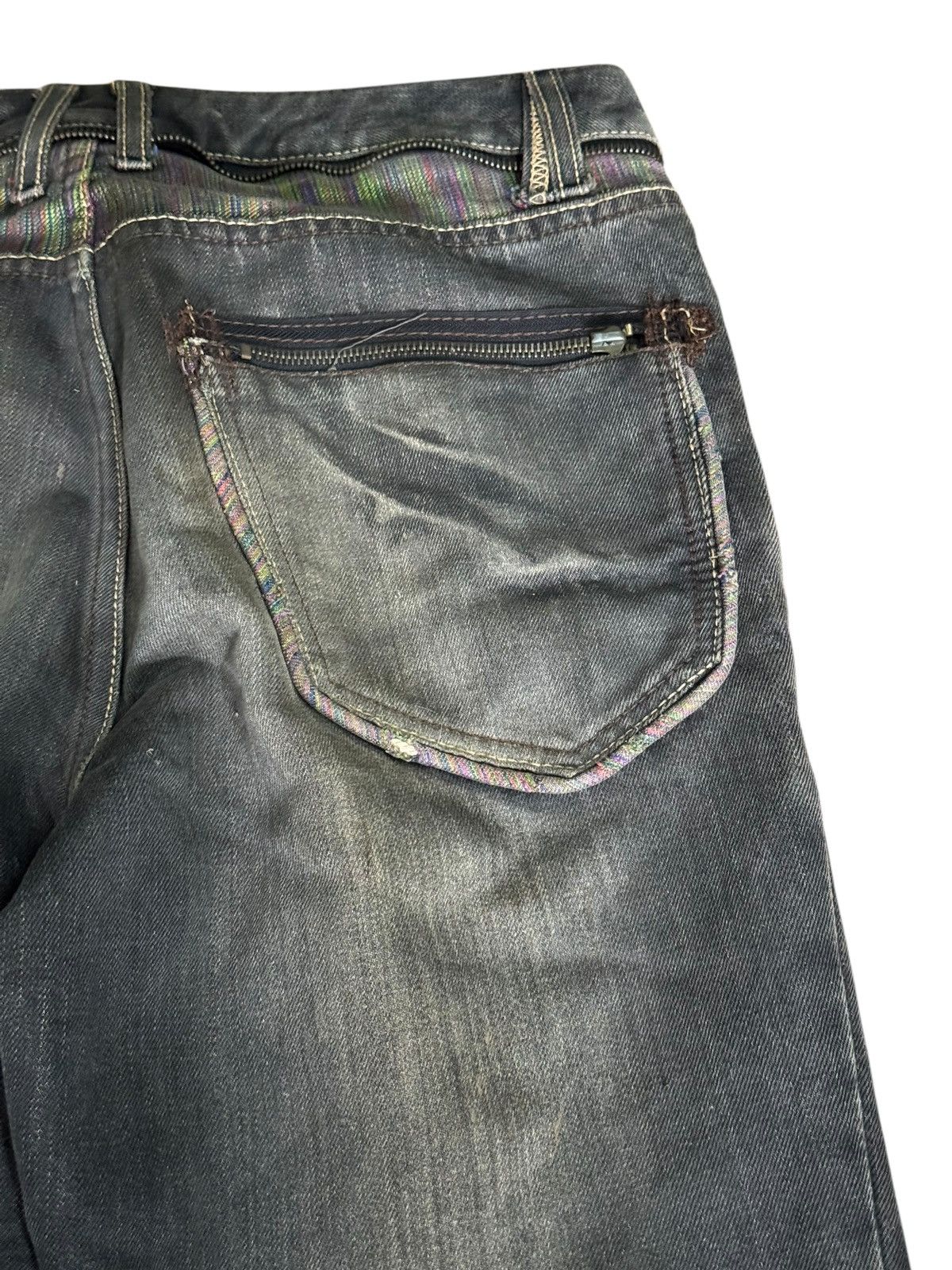 Japanese Brand × Le Grande Bleu (L.G.B.) PUNK EMO DESIGN MULTI ZIPPER DISTRESSED SUNFADED LGB STYLE Size US 34 / EU 50 - 5 Thumbnail