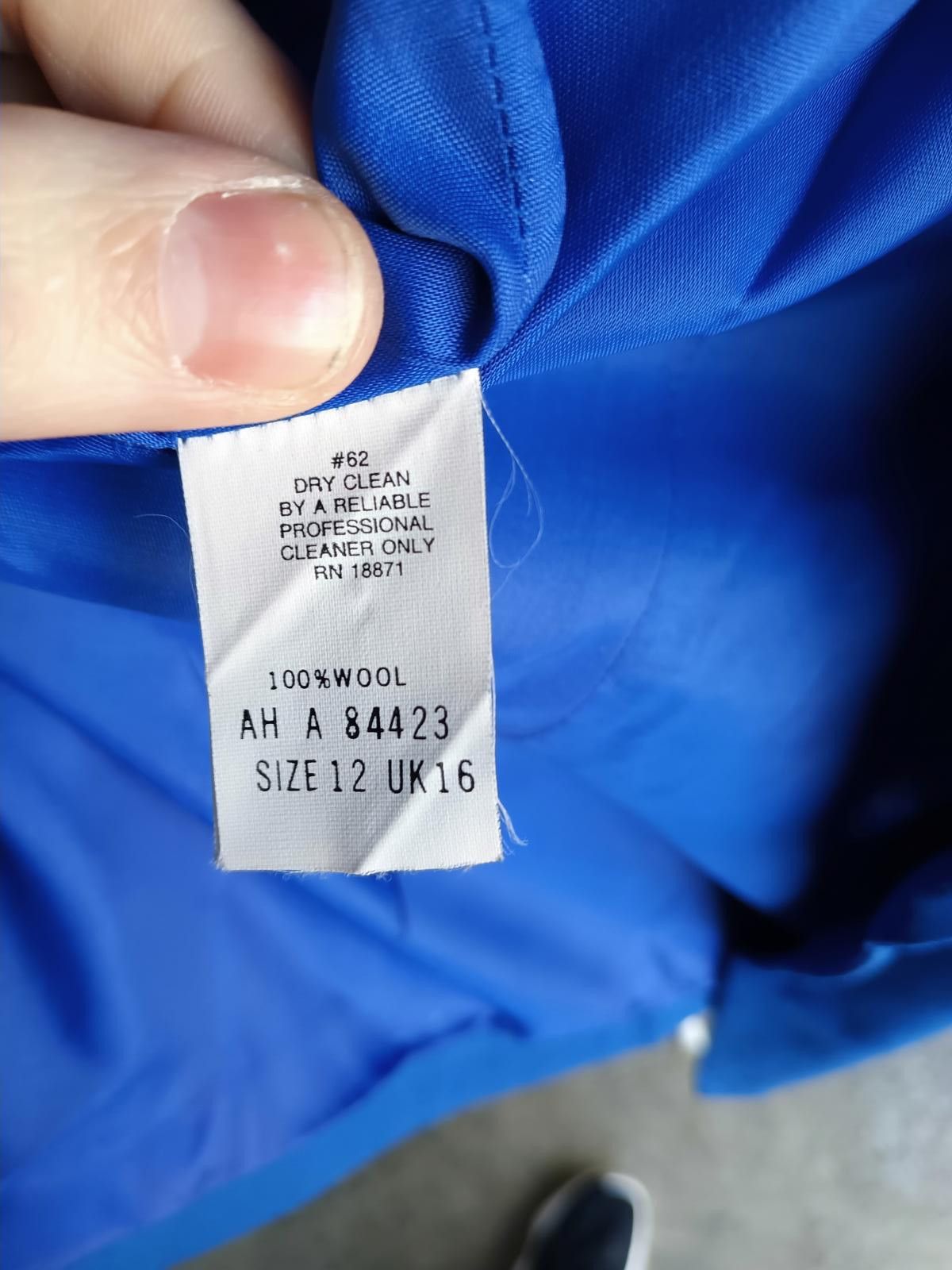 JH Collectibles Vintage JH Collectibles Blue Wool Blazer - Size 12 UK 16 Size XL / US 12-14 / IT 48-50 - 3 Thumbnail