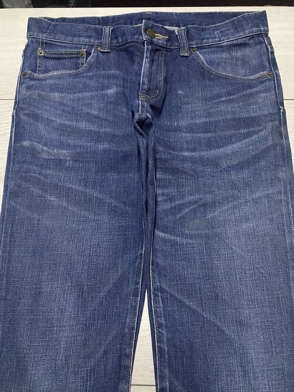 Tornado Mart Vintage Tornado Mart Blue Wash Twist Leg Bootcut Flare Jeans Size US 32 / EU 48 - 3 Thumbnail