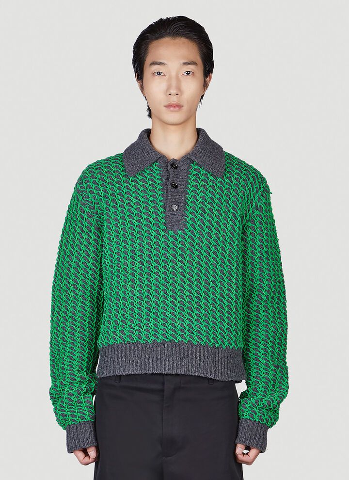 image of Bottega Veneta O1Loc1C0324 708699 Jumper In Green, Men's (Size XL)