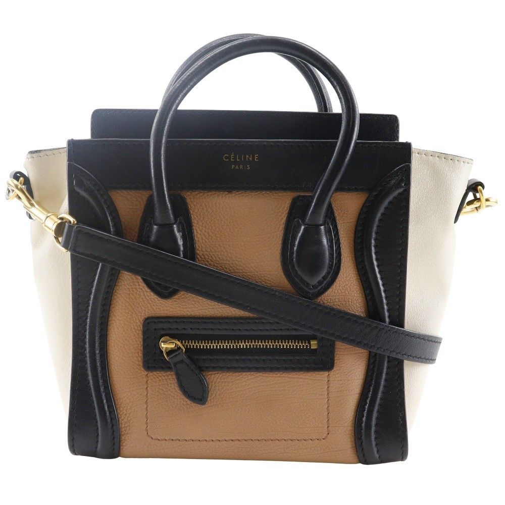 Celine Celine Tricolor Luggage Bag Leather Size ONE SIZE - 1 Thumbnail
