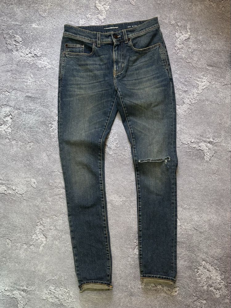 Saint Laurent Paris Saint Laurent Paris D02 2019 Knife Cut Skinny Denim Pants Size US 28 / EU 44 - 1 Thumbnail