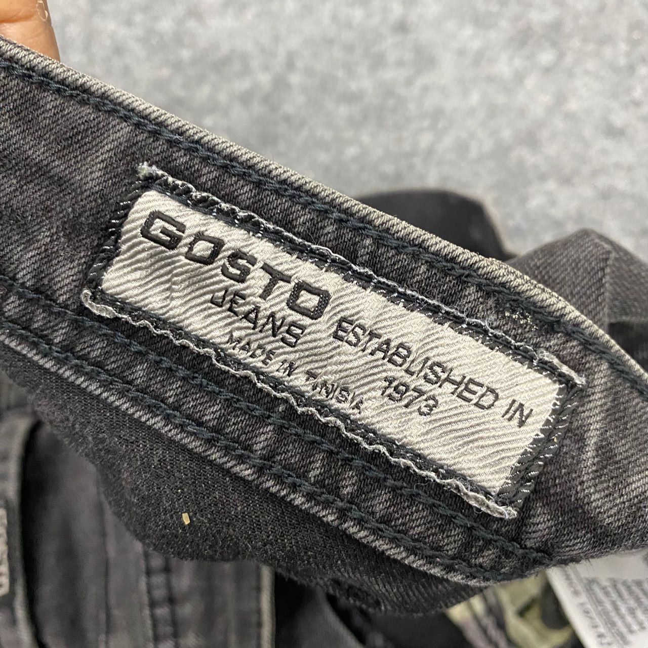 If Six Was Nine Vintage Gosto Jeans Distressed Denim Size US 33 - 14 Thumbnail