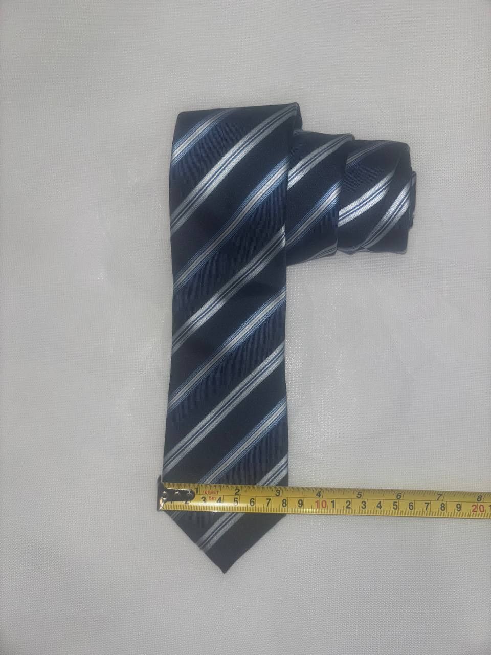 Vintage Men's tie made of 100% silk Profuomo tie blue made in Italy Size ONE SIZE - 11 Thumbnail