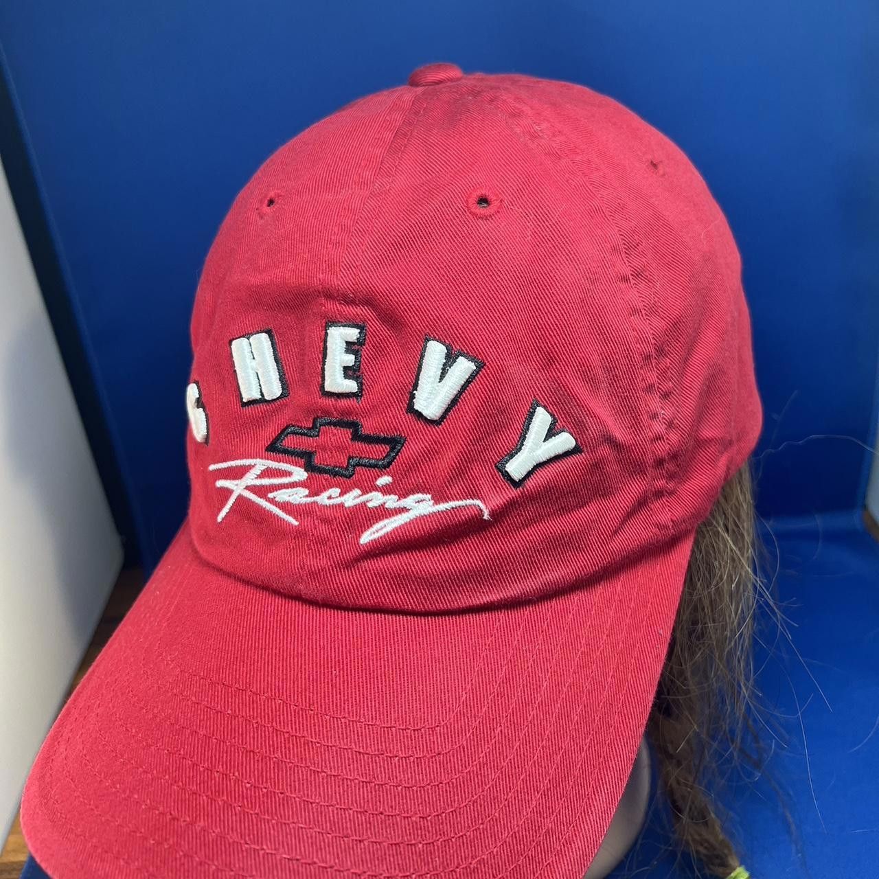 Designer Chevy Racing Red Cap - Perfect for NASCAR Fans! Size ONE SIZE - 3 Thumbnail
