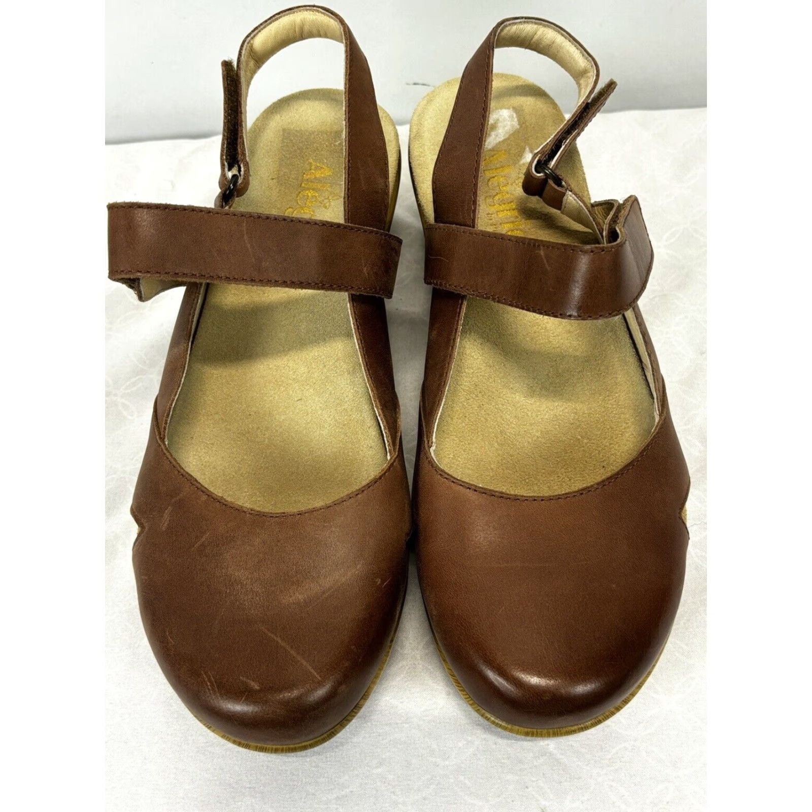Vintage Alegria Tarah Brown Slingback Sandals Women's Size 40 EU Comfort Travel Size US 9.5 / IT 39.5 - 3 Thumbnail