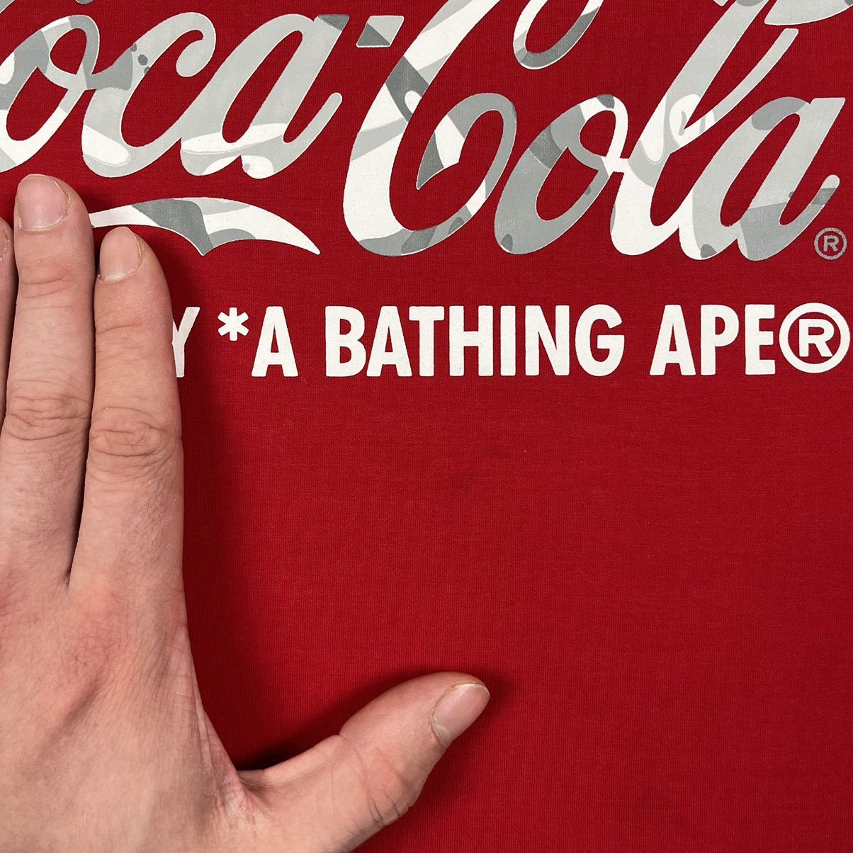 Aape BAPE A Bathing APE x Coca Cola big logo tee Size US L / EU 52-54 / 3 - 7 Thumbnail
