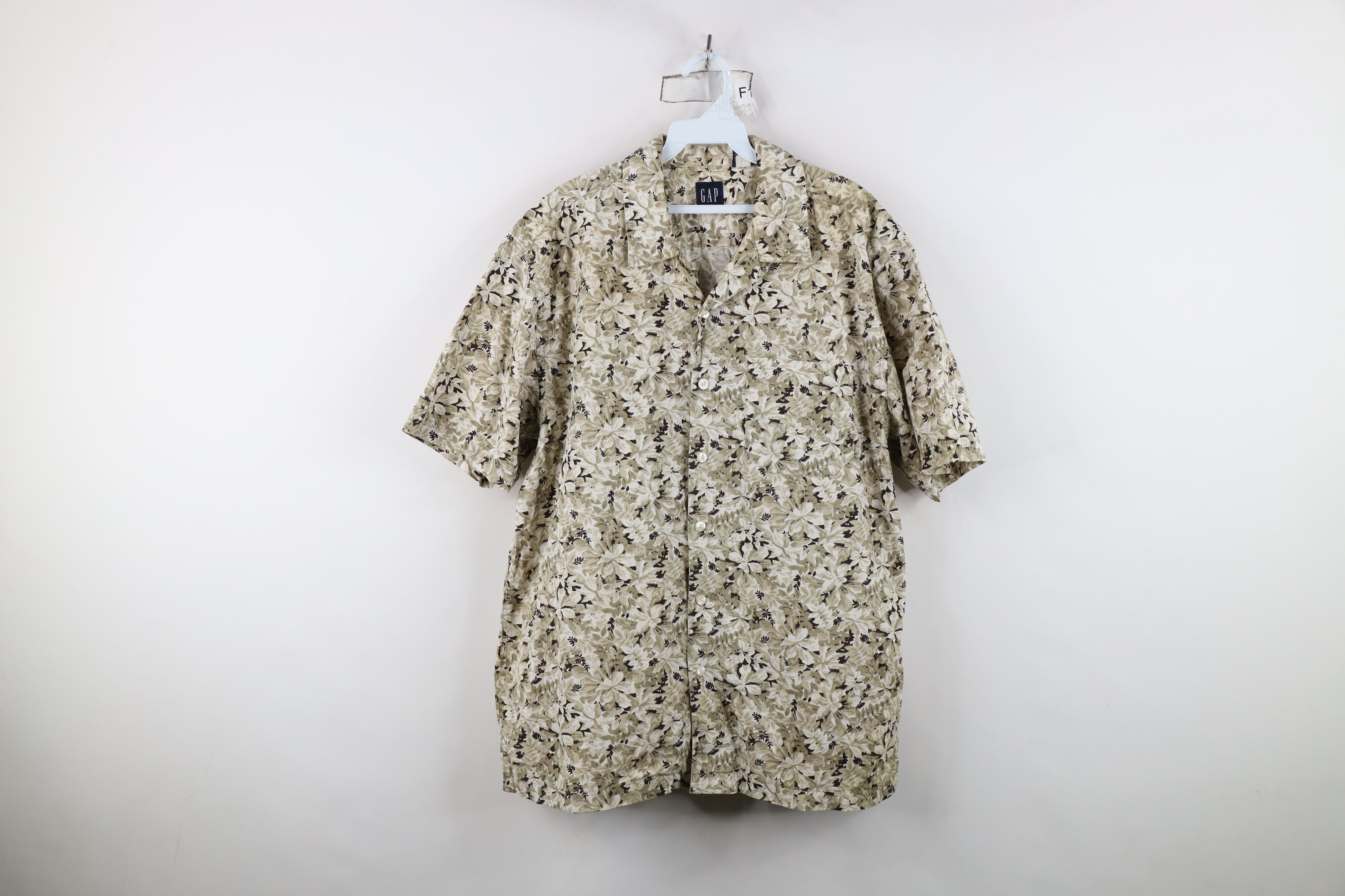 Gap Vintage Y2K 2000 Gap Camp Collar Short Sleeve Button Shirt Size US M / EU 48-50 / 2 - 1 Thumbnail