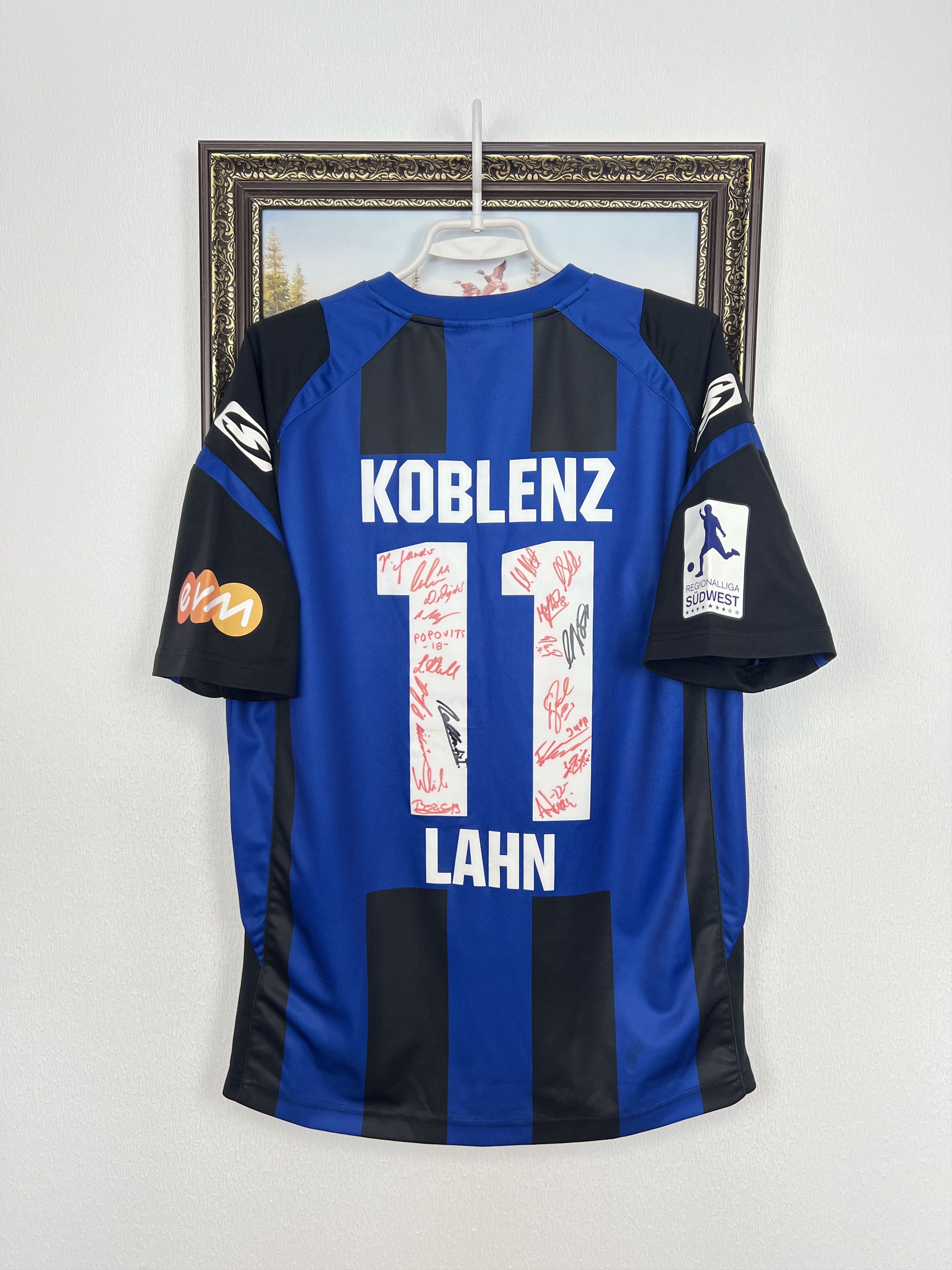 Vintage TuS Koblenz Football Shirt Lahn Soccer Match Worn Tee Size US M / EU 48-50 / 2 - 12 Thumbnail