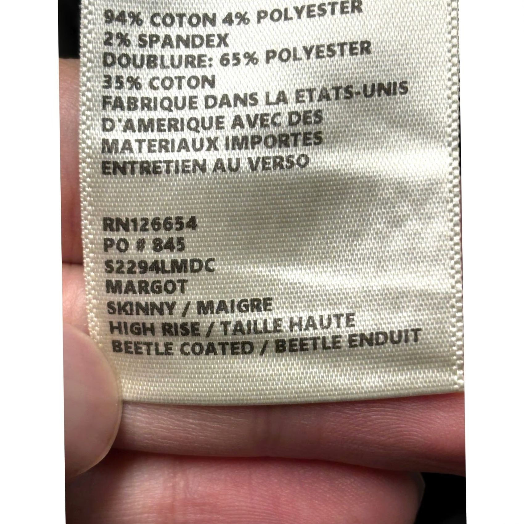 L'AGENCE VINTAGE L'AGENCE Margot High Rise Skinny Jeans Beetle Coated Olive Green Size 26X26 Size 26" / US 2 / IT 38 - 7 Thumbnail