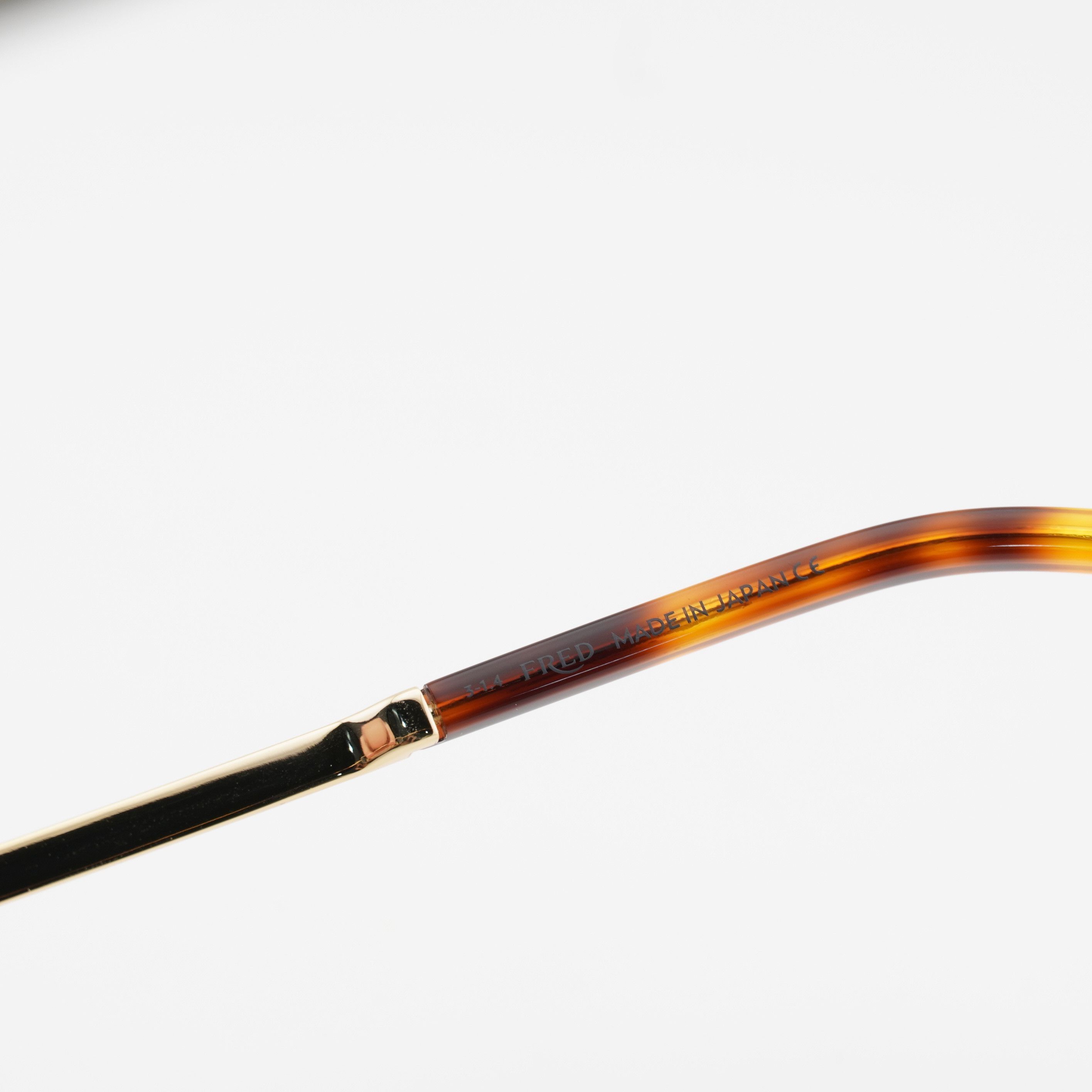 FRED Fred FG50024F 032 Eyeglasses Gold 56mm Rectangle Frame Size ONE SIZE - 4 Thumbnail