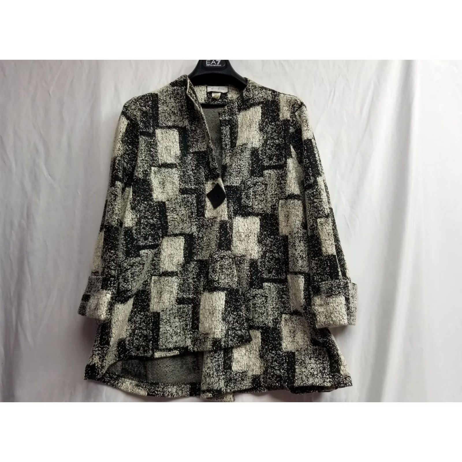 Vintage Cover Charge Blazer Jacket Size Medium Gray Long Sleeve Button Up Made In USA Velvet Embroidered Women Bohemian Size M / US 6-8 / IT 42-44 - 2 Thumbnail