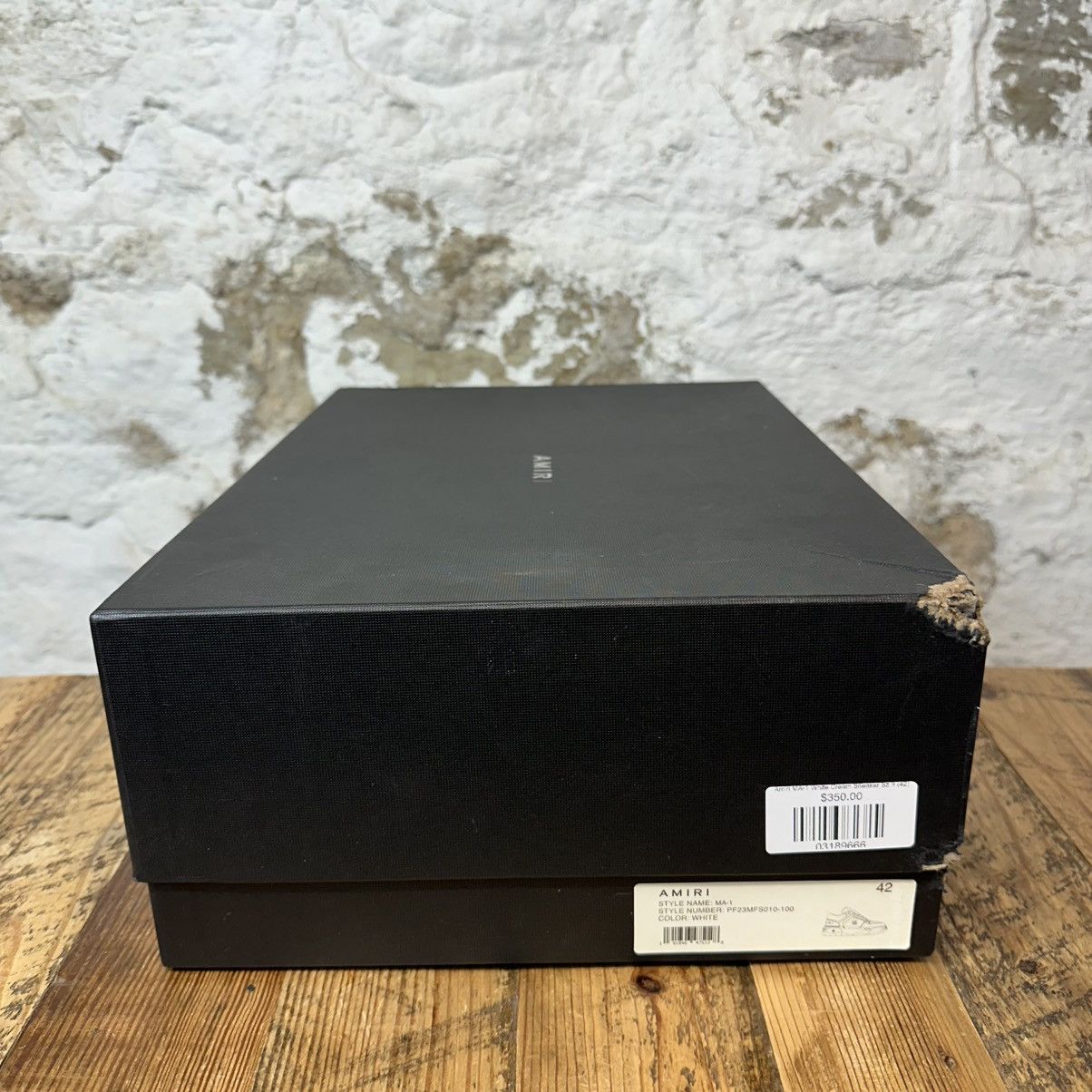 25SS◆AMIRI◆MA-1 スニーカー ALABASTER レザー ロゴ CRYSTAL MA-1 - Black | AMIRI
