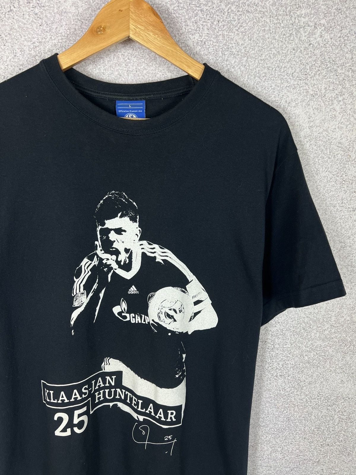 Vintage Vintage Schalke 04 Klass Jan Huntelar T-Shir Soccer Teet Size US L / EU 52-54 / 3 - 2 Thumbnail
