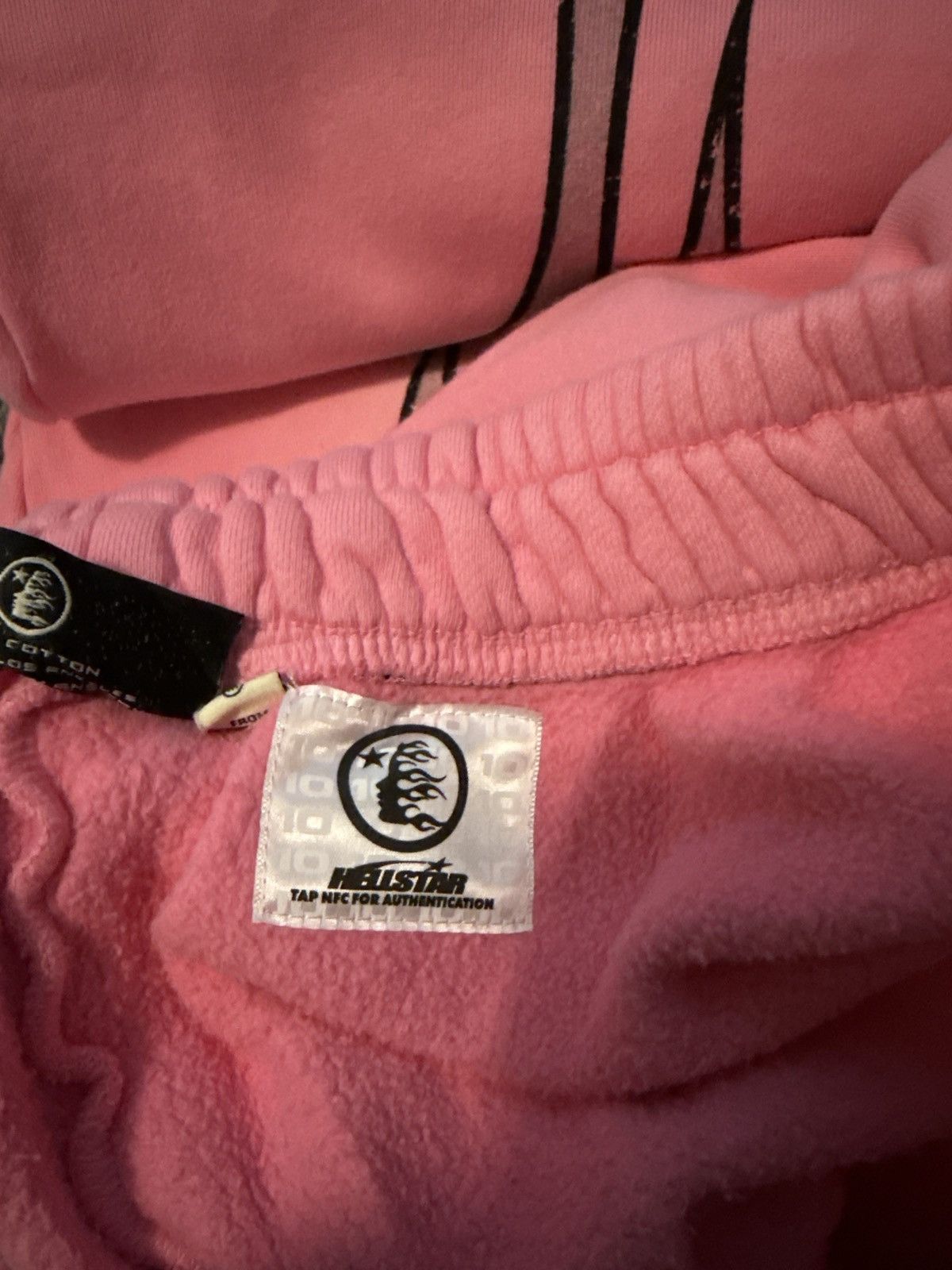 HELLSTAR Crazy Limited Hellstar Pink Grey Flame Sweats size Medium Size US 33 - 4 Thumbnail