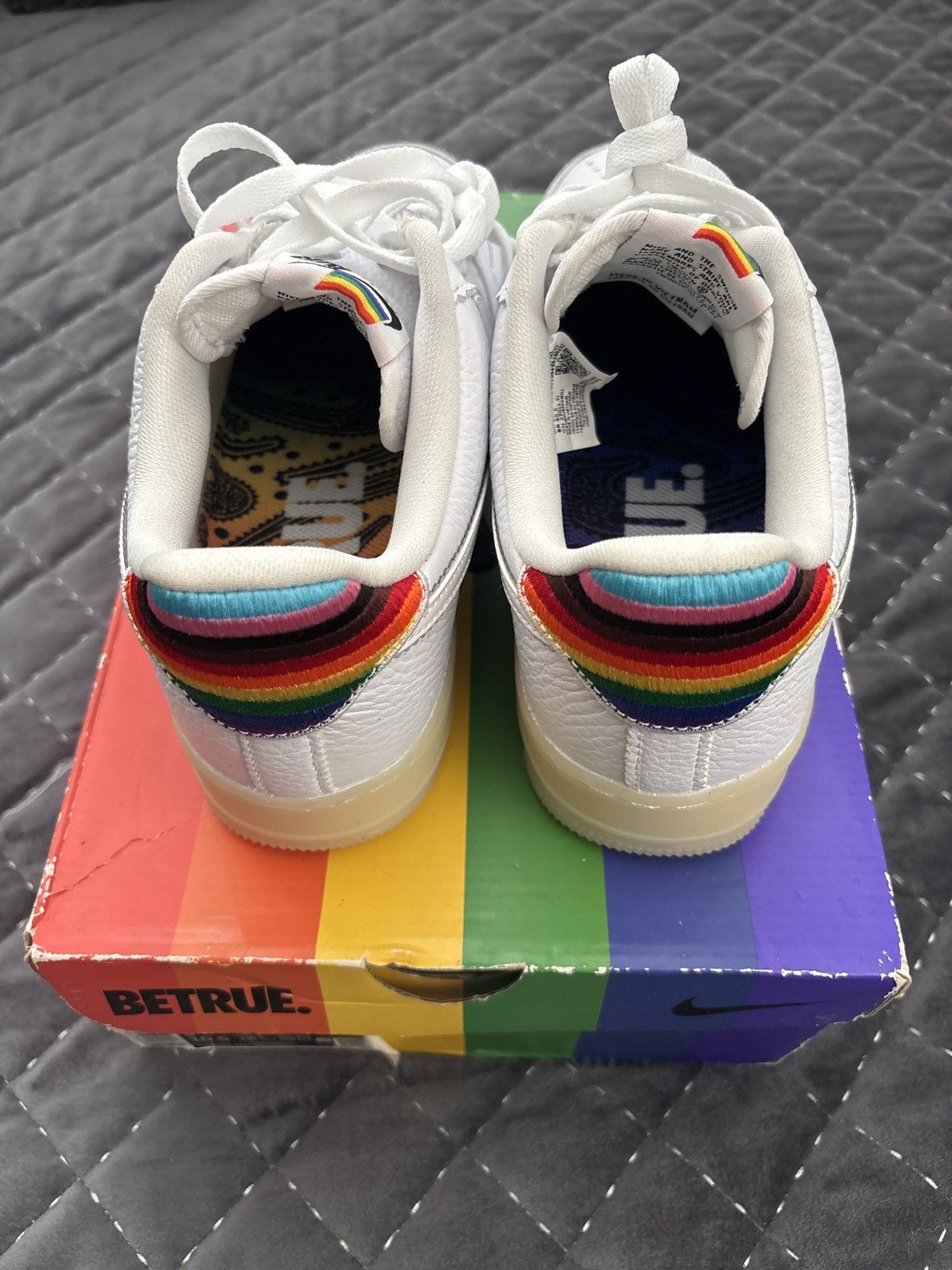 Nike NIKE AIR FORCE 1 “BETRUE” 2020 LGBTQ Size US 9 / EU 42 - 4 Thumbnail