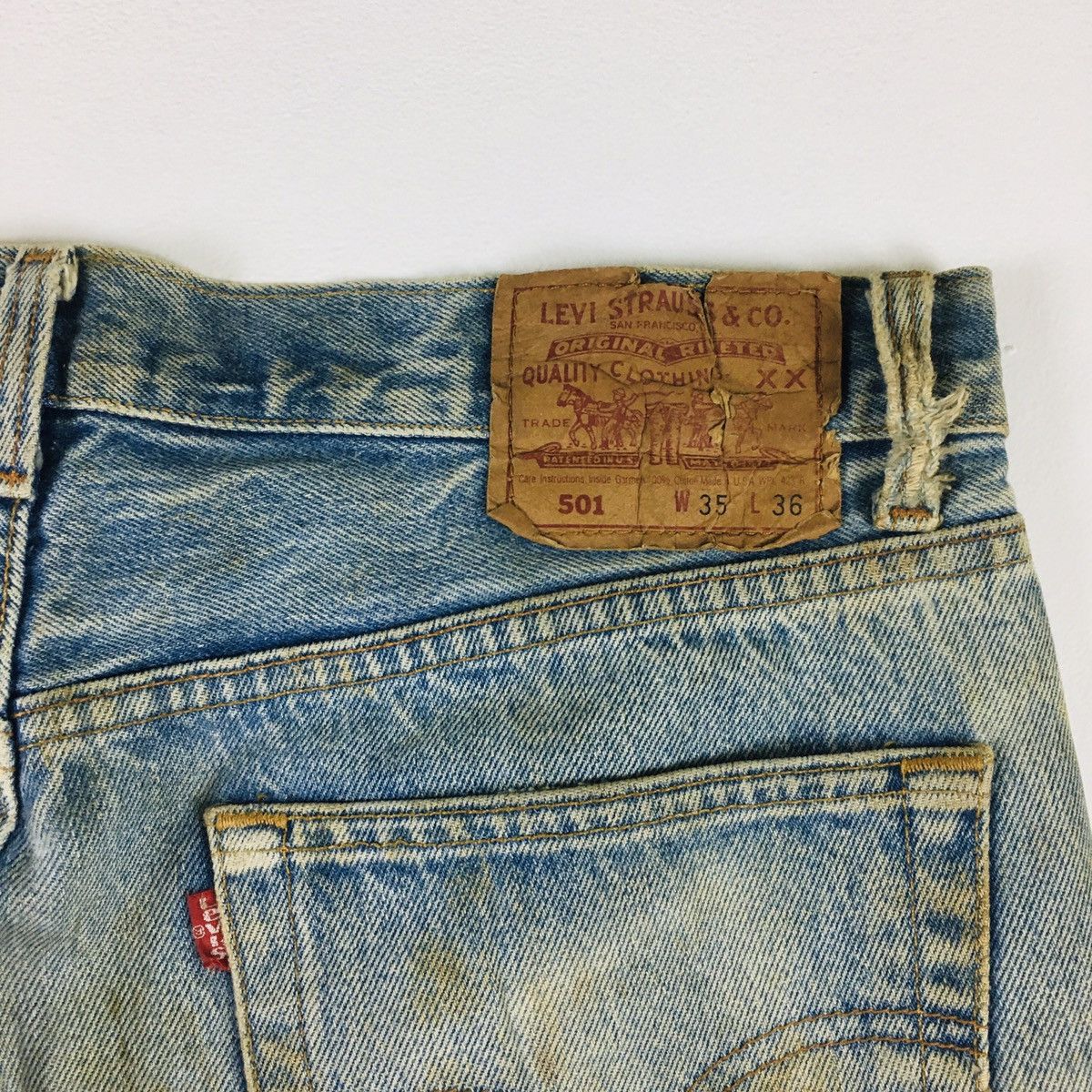 Levi's Vintage Clothing Vintage 90s Levi’s 501 Made In USA Size US 35 - 10 Thumbnail