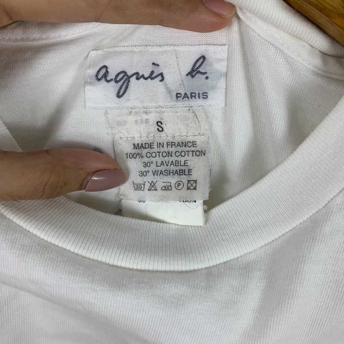 agnes b. Vintage AGNES. B PARIS Martin Wong Poem Footprints Tee Size S / US 4 / IT 40 - 6 Thumbnail