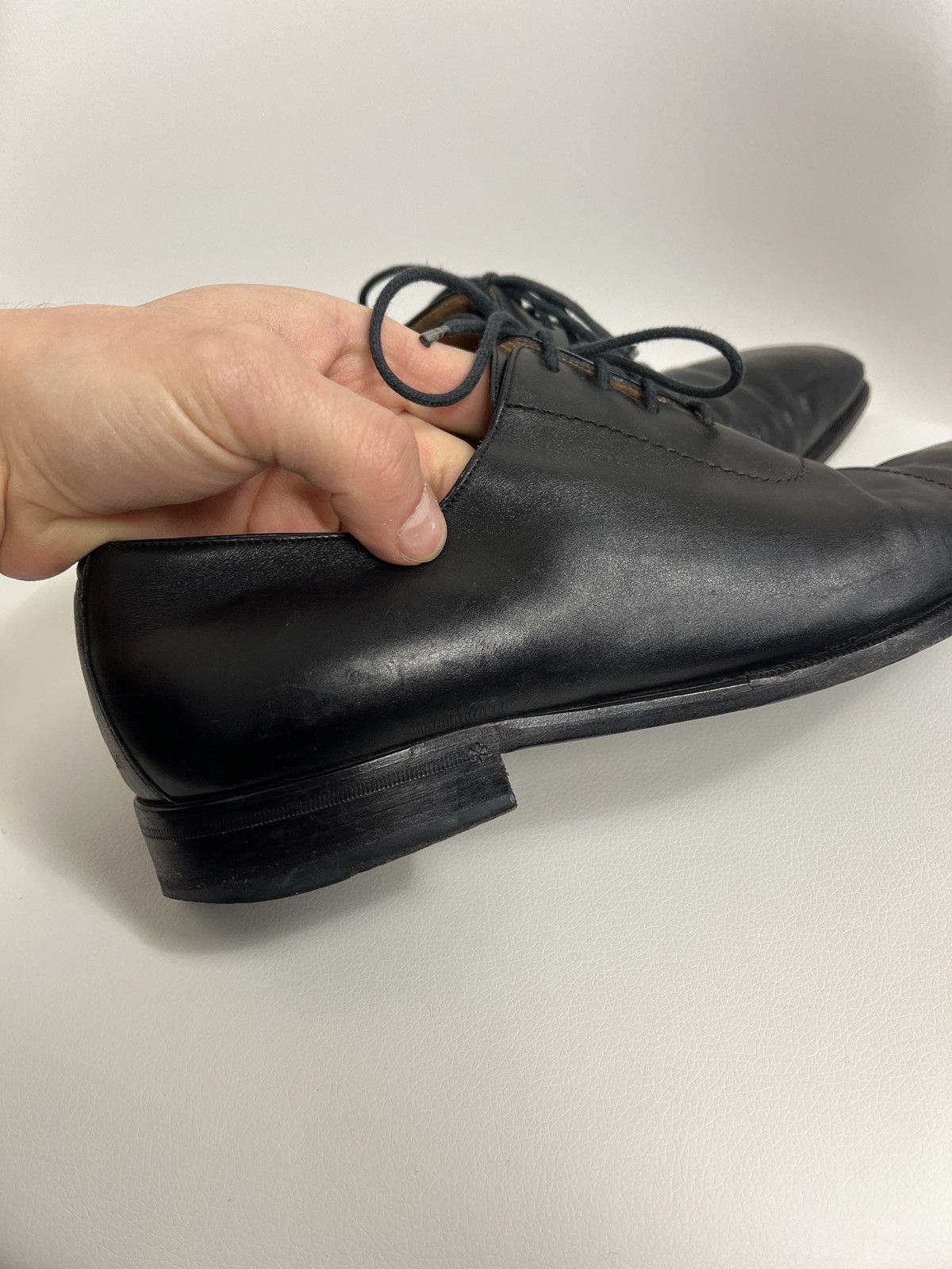 Gucci × Vintage Gucci Leather Oxford Dress Lace-Up Shoes Cap Toe Derby US 10 Size US 10 / EU 43 - 15 Thumbnail