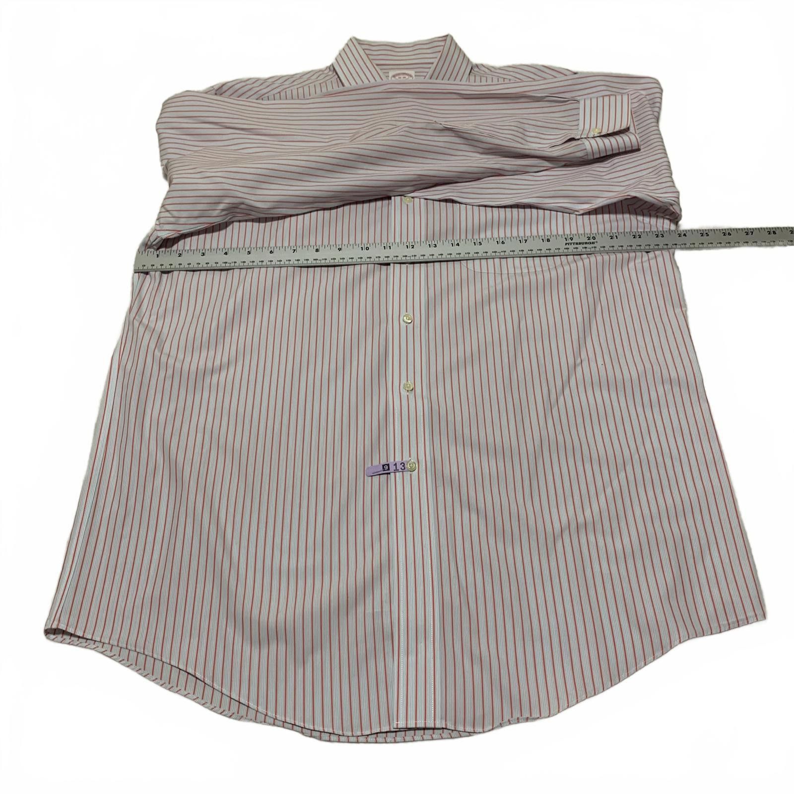 Brooks Brothers Brooks Brothers Men's 16-36 Dress Shirt Non-Iron Supima Size 42R - 9 Thumbnail