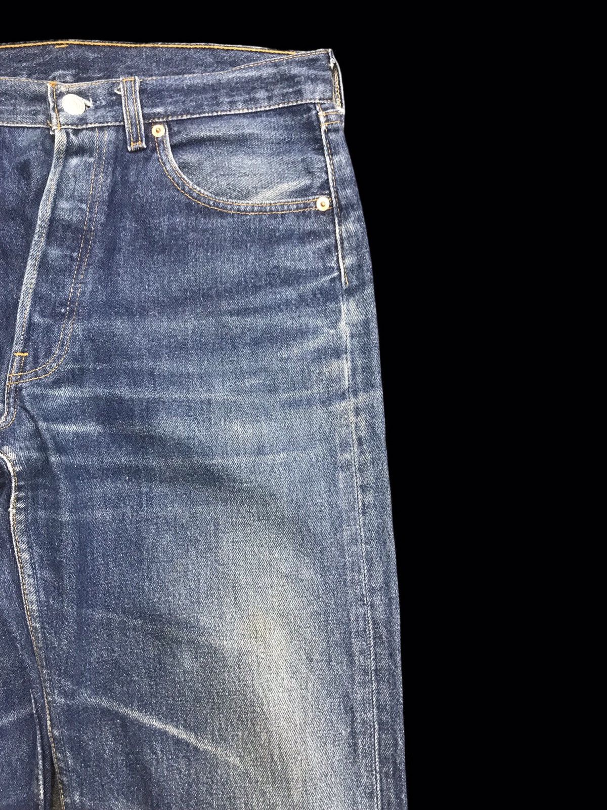 Levi's 💥90s Style💥Vintage Levis 501 Blue Wsh Distrssed Denim F242 Size US 31 - 3 Thumbnail