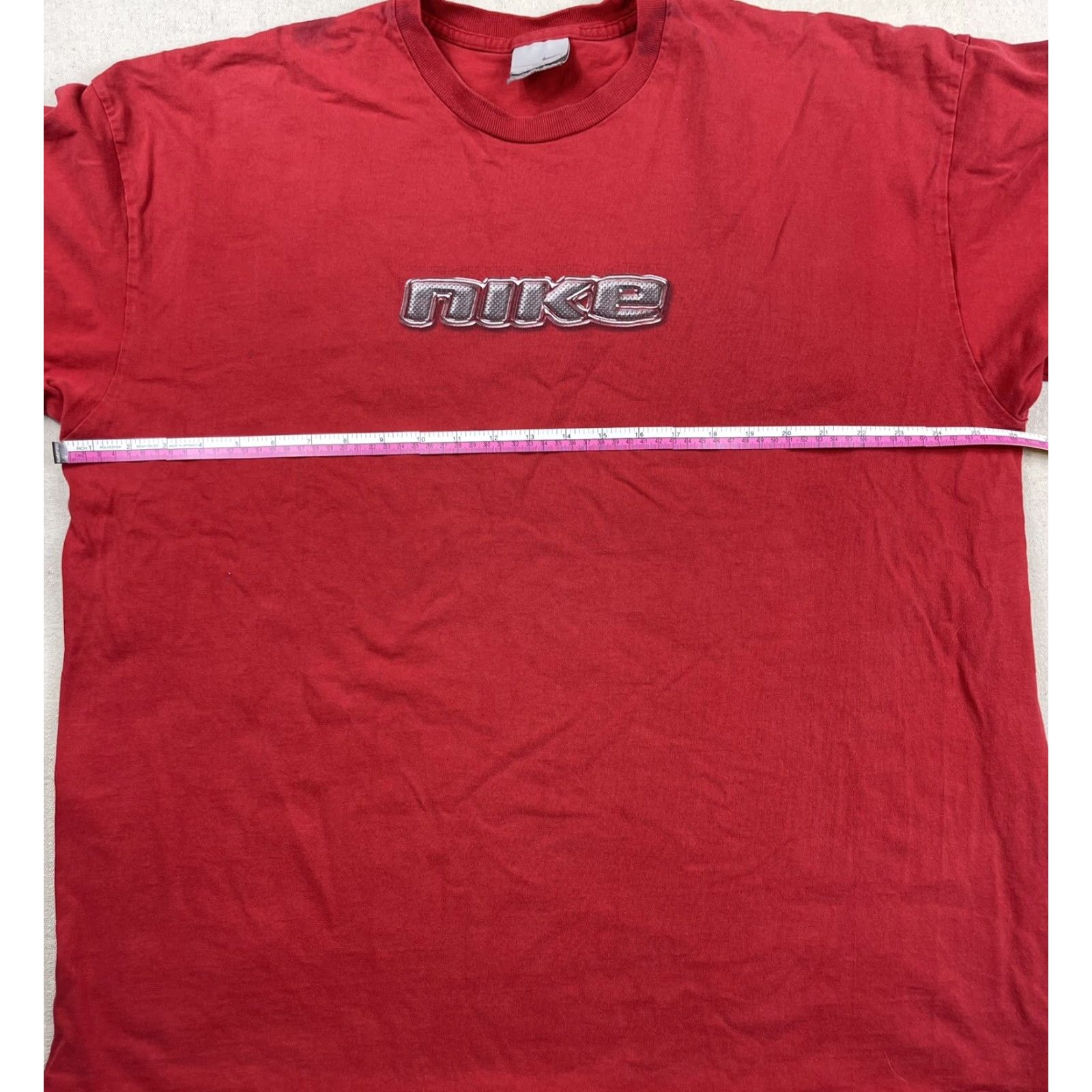 Nike VINTAGE Nike T-Shirt XXL Red USA Spell Out Long Sleeve Crew Neck Graphic Tee Swoosh 90s Fire Limited Edition Men Size US XXL / EU 58 / 5 - 5 Thumbnail