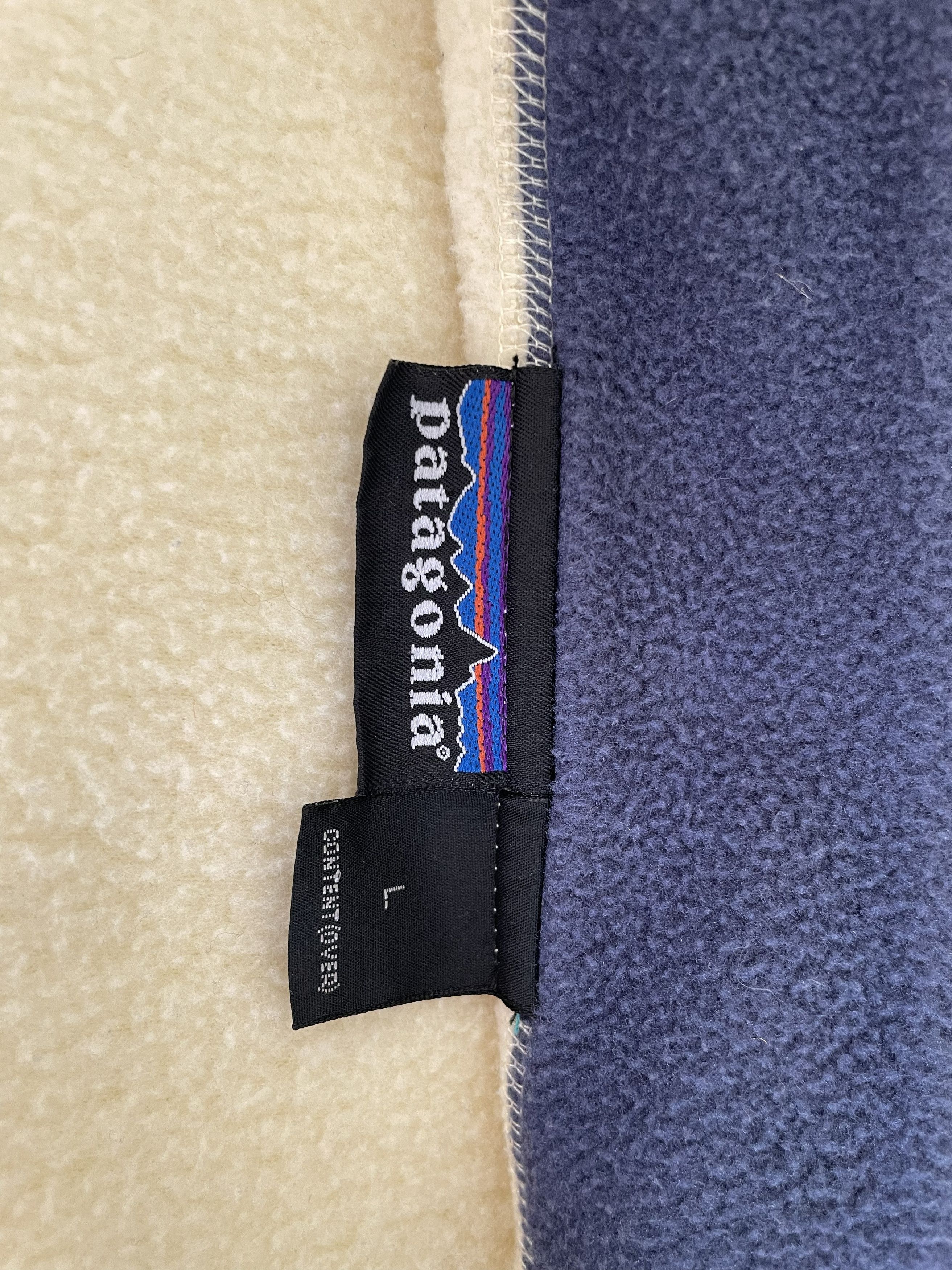 Patagonia 1995 Patagonia Synchilla Full-Zip Fleece - Cream/Navy - L Size US L / EU 52-54 / 3 - 13 Thumbnail