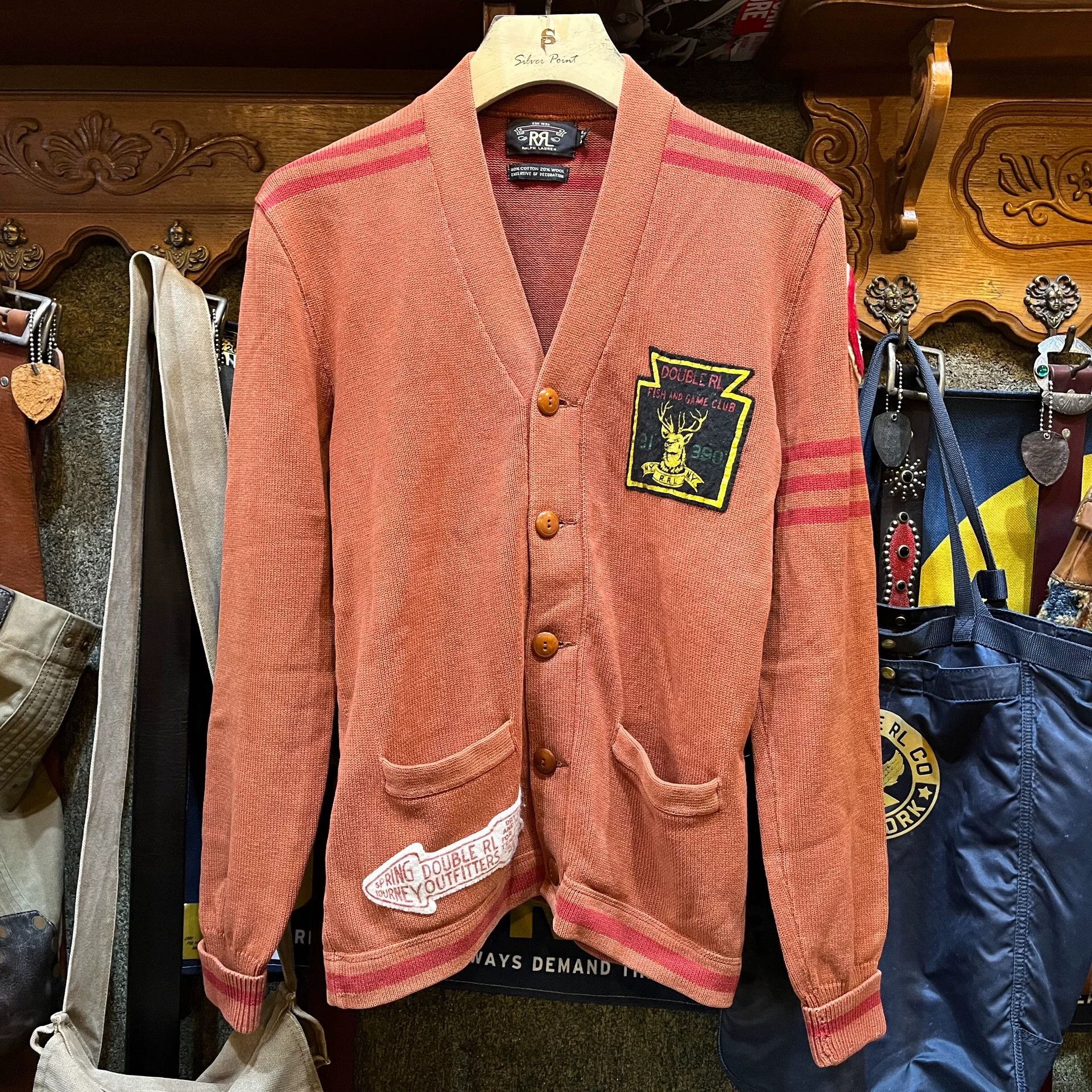 RRL Ralph Lauren RRL Double RL Deer Head Cardigan Size US S / EU 44-46 / 1 - 1 Thumbnail
