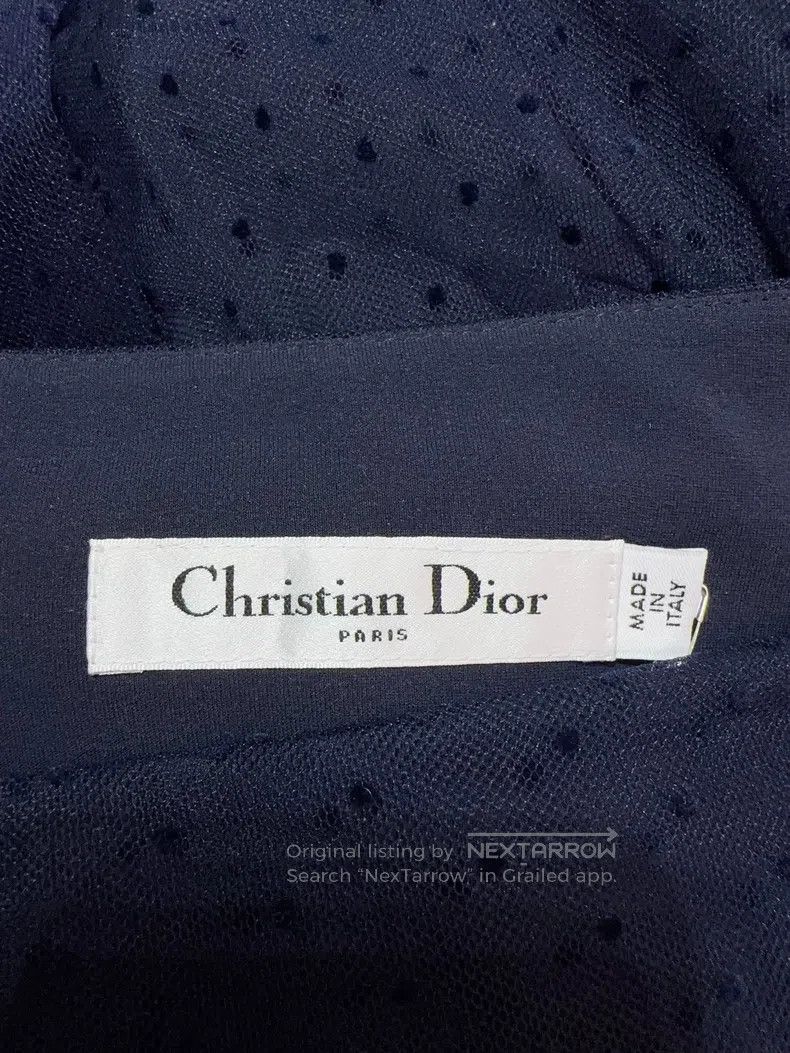 Dior Dior Dark blue gauze skirt Size 27" / US 4 / IT 40 - 3 Thumbnail