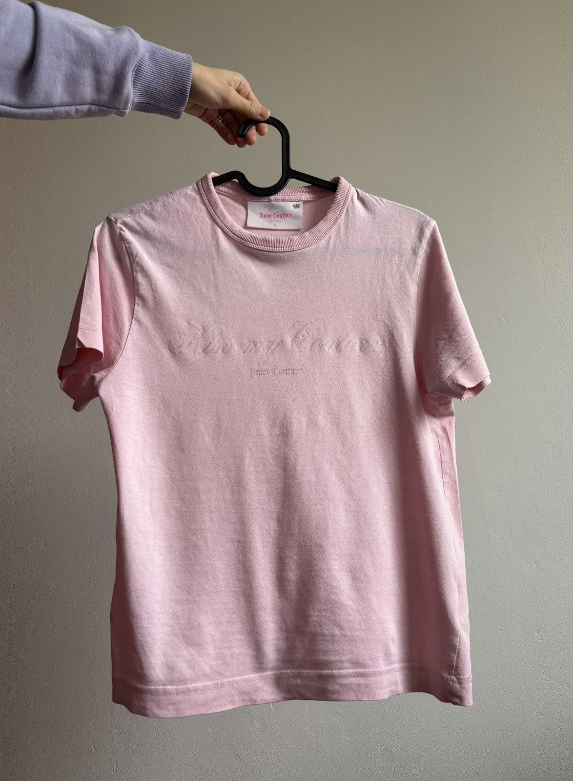 Juicy Couture Y2K Juicy Couture Rhinestones Logo Pink Glam T-Shirt Size S / US 4 / IT 40 - 4 Thumbnail