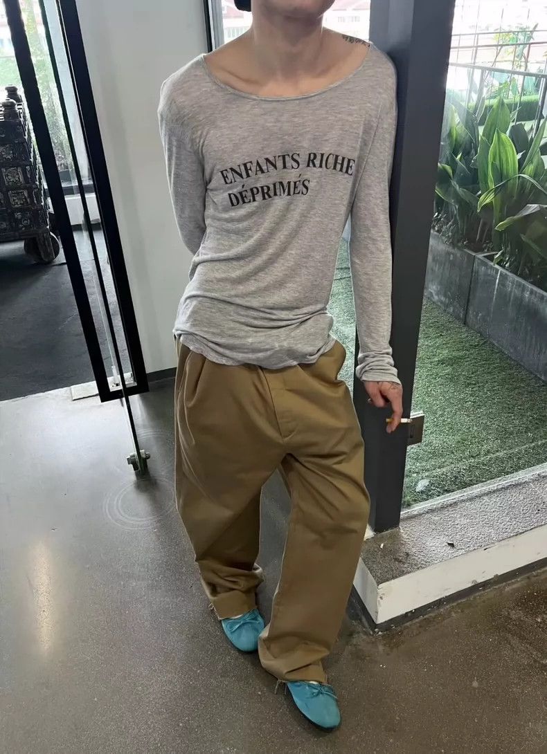 Enfants Riches Deprimes Enfants Riches Deprimes Slogan Worn Long Sleeve 2501-Nexta Size US XL / EU 56 / 4 - 2 Thumbnail