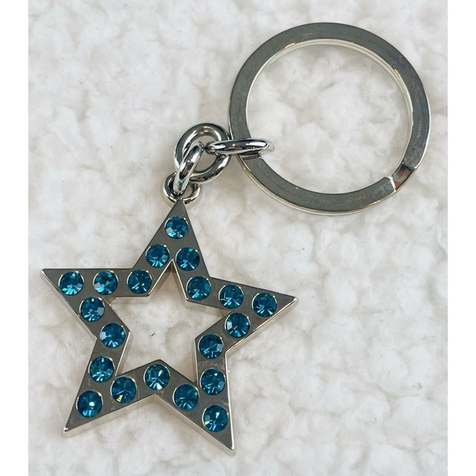 Coach (VTG) COACH • Silver/Blue Pave Crystal Star Keychain Size ONE SIZE - 11 Thumbnail
