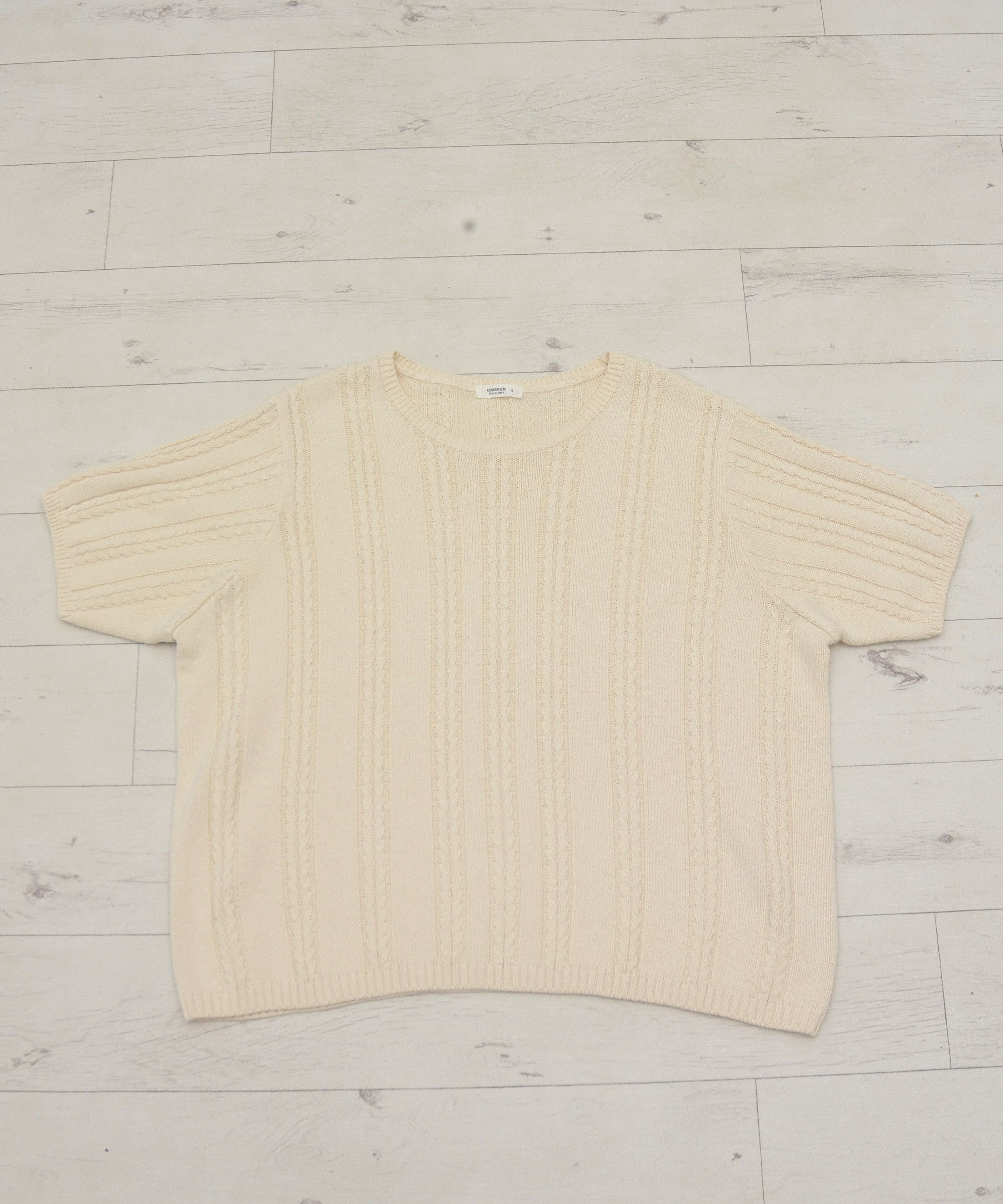 Designer × Japanese Brand Made in Korea 09women Open Knit Knitted T-Shirt Bluose Size L / US 10 / IT 46 - 4 Thumbnail